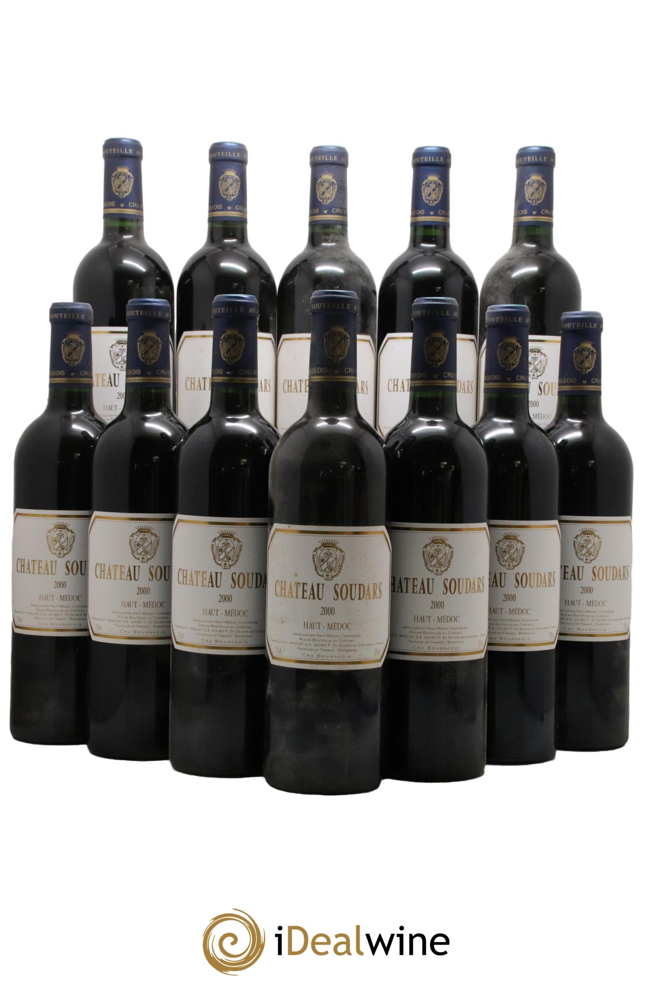 Château Soudars Cru Bourgeois  2000 - Lot de 12 bouteilles - 0