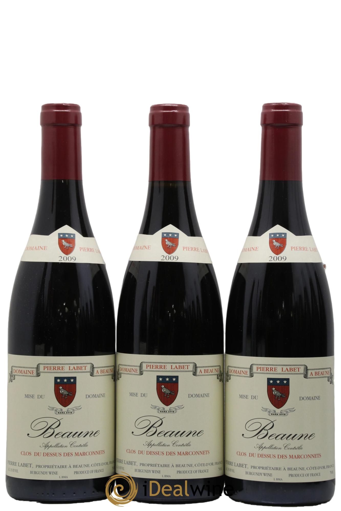 Beaune Clos du dessus des Marconnets Pierre Labet 2009 - Lotto di 3 bottiglie - 0