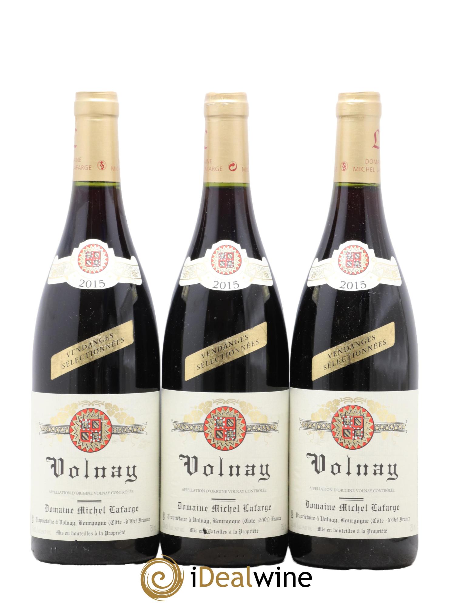 Volnay Vendanges sélectionnées Lafarge (Domaine) 2015 - Lot de 3 bouteilles - 0