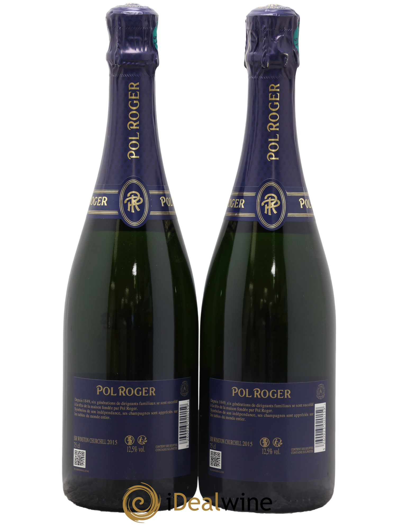 Cuvée Winston Churchill Pol Roger 2015 - Lot of 2 bottles - 2