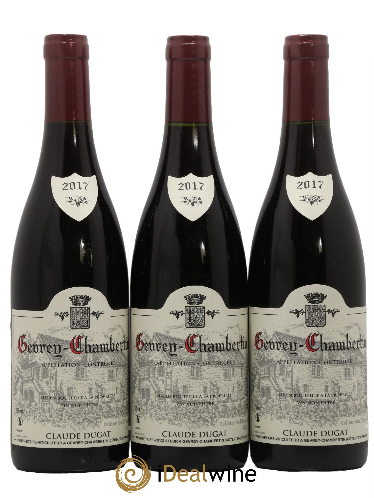 Gevrey-Chambertin Claude Dugat 2017 - Lot de 3 bouteilles - 0