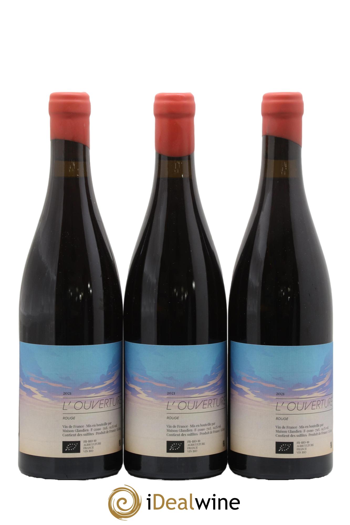 Vin de France L'Ouverture Maison Glandien 2021 - Lot de 3 bouteilles - 0