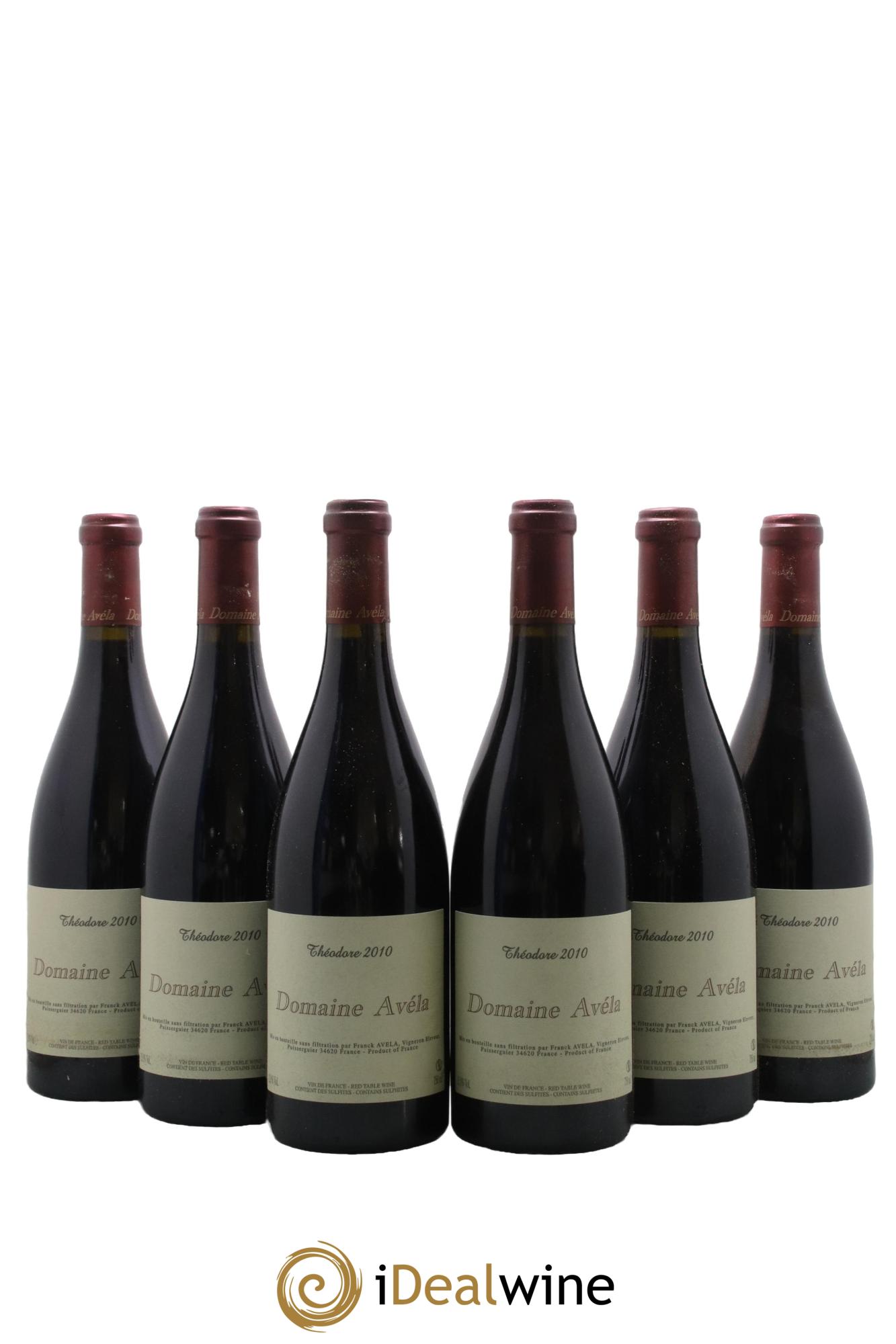 Vin de France Théodore Avéla 2010 - Lot de 6 bouteilles - 0