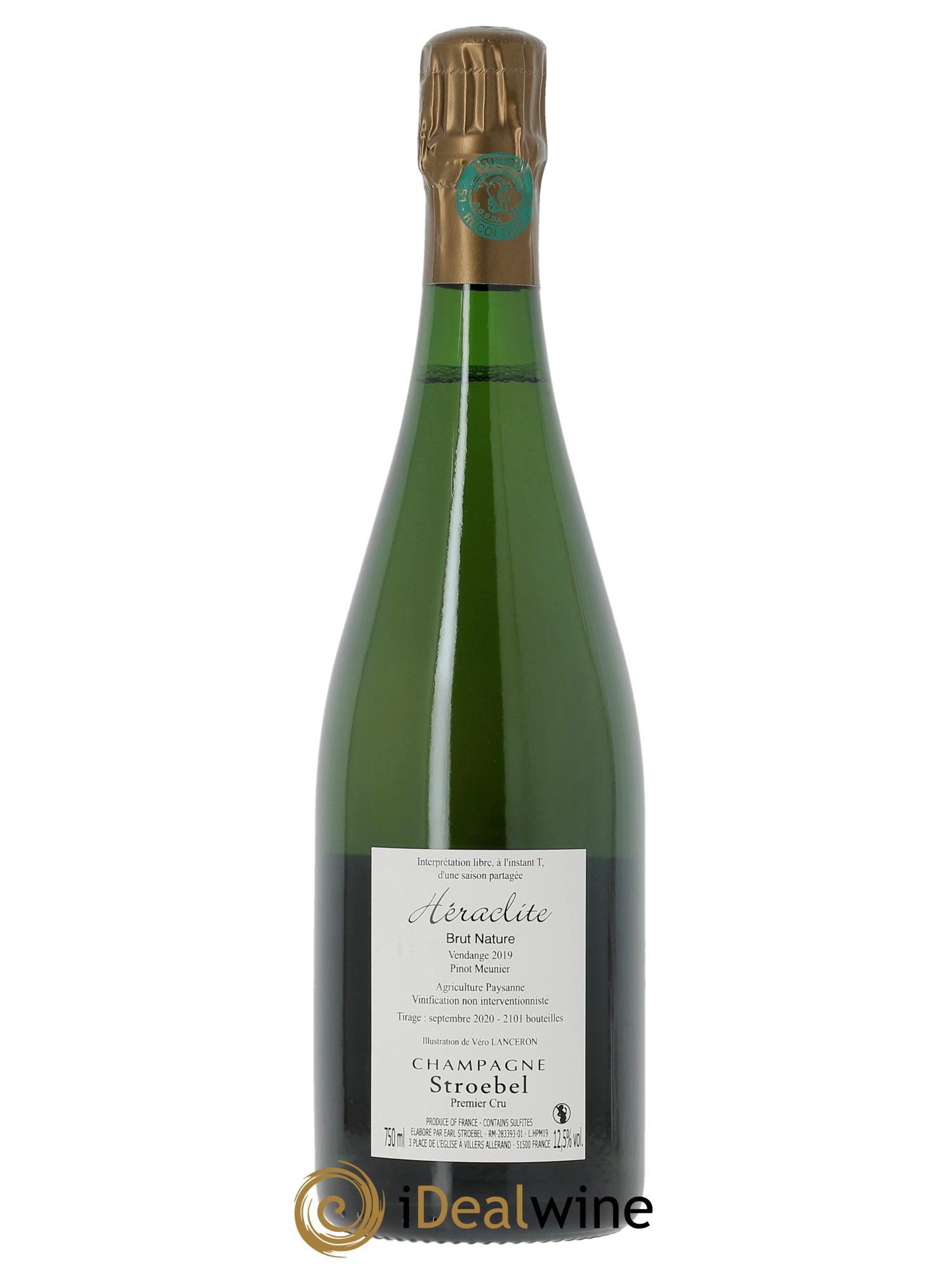 Héraclite Brut Nature Stroebel  2019 - Lot de 1 bouteille - 1