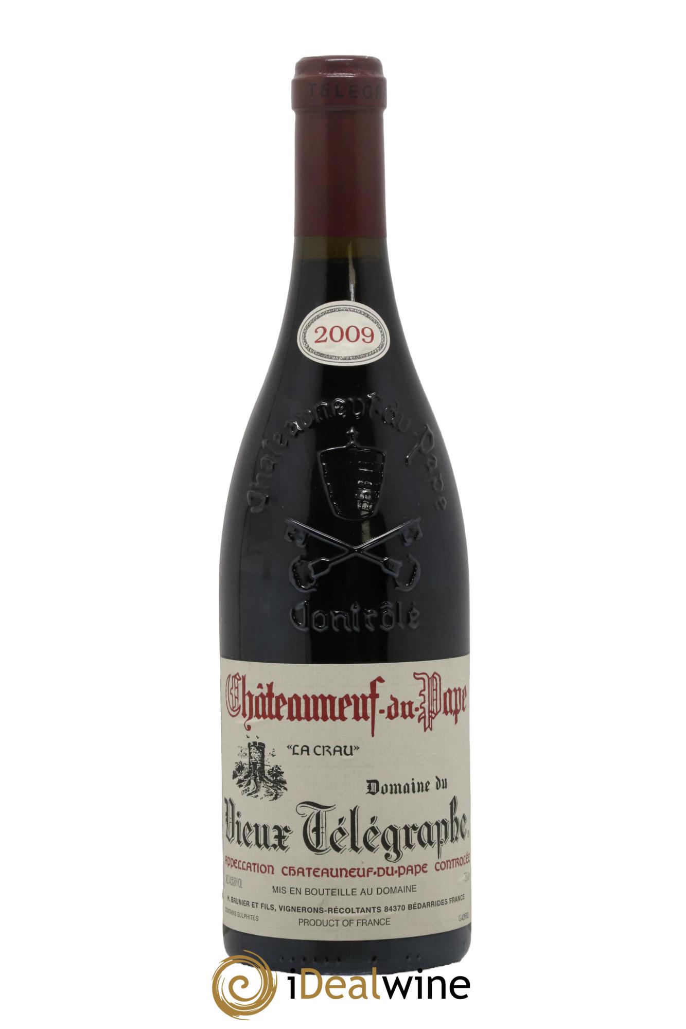 Châteauneuf-du-Pape Vieux Télégraphe (Domaine du) Vignobles Brunier 2009 - Lotto di 1 bottiglia - 0