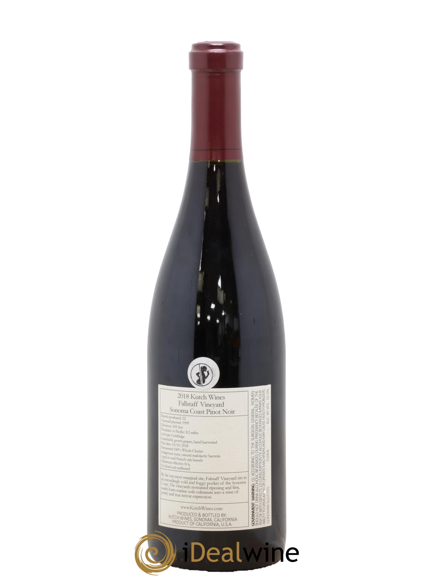 USA Sonoma Falstaff Vineyard Kutch 2018 - Lot de 1 bouteille - 1