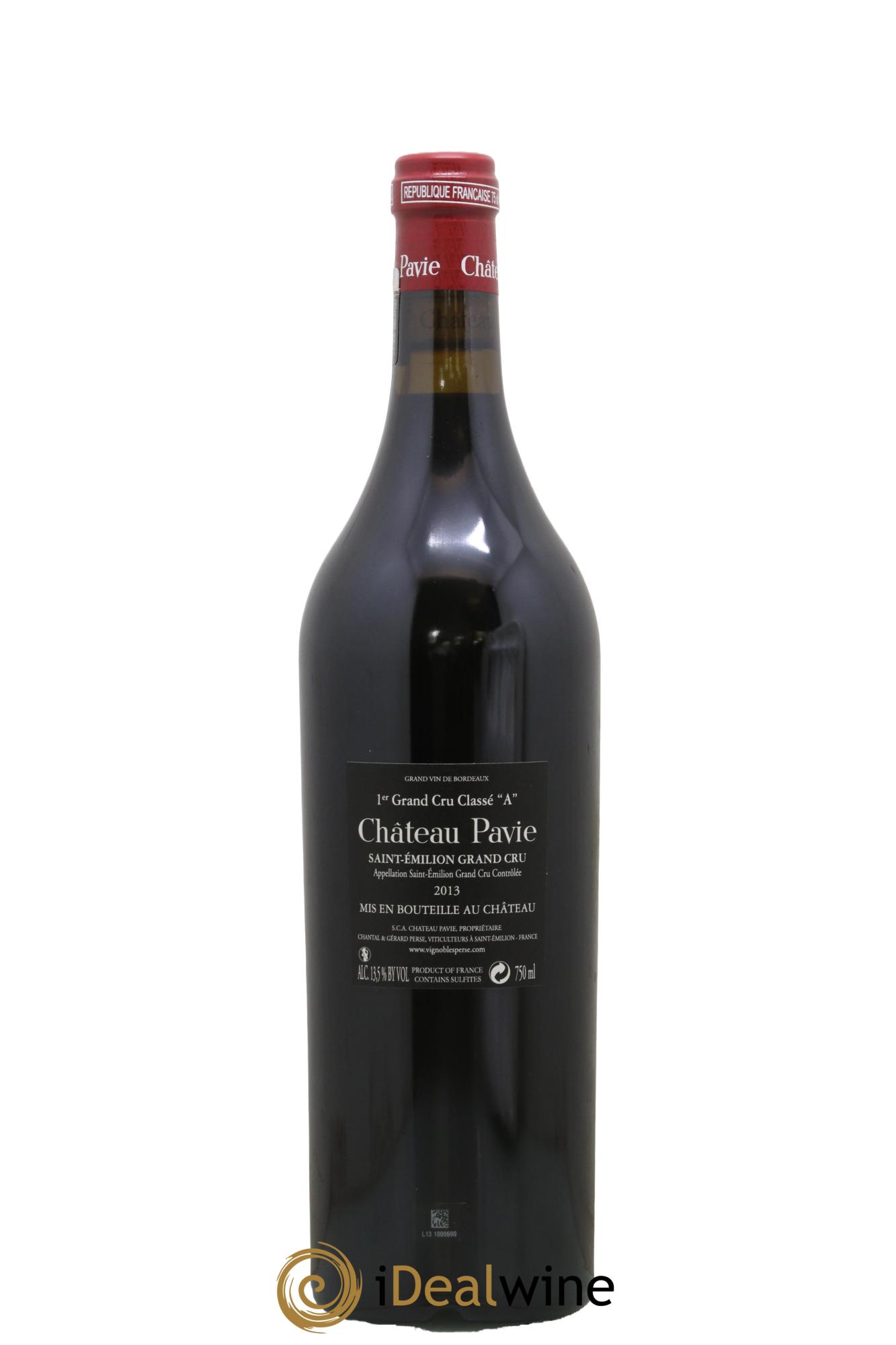 Château Pavie 1er Grand Cru Classé A 2013 - Lot de 1 bouteille - 1