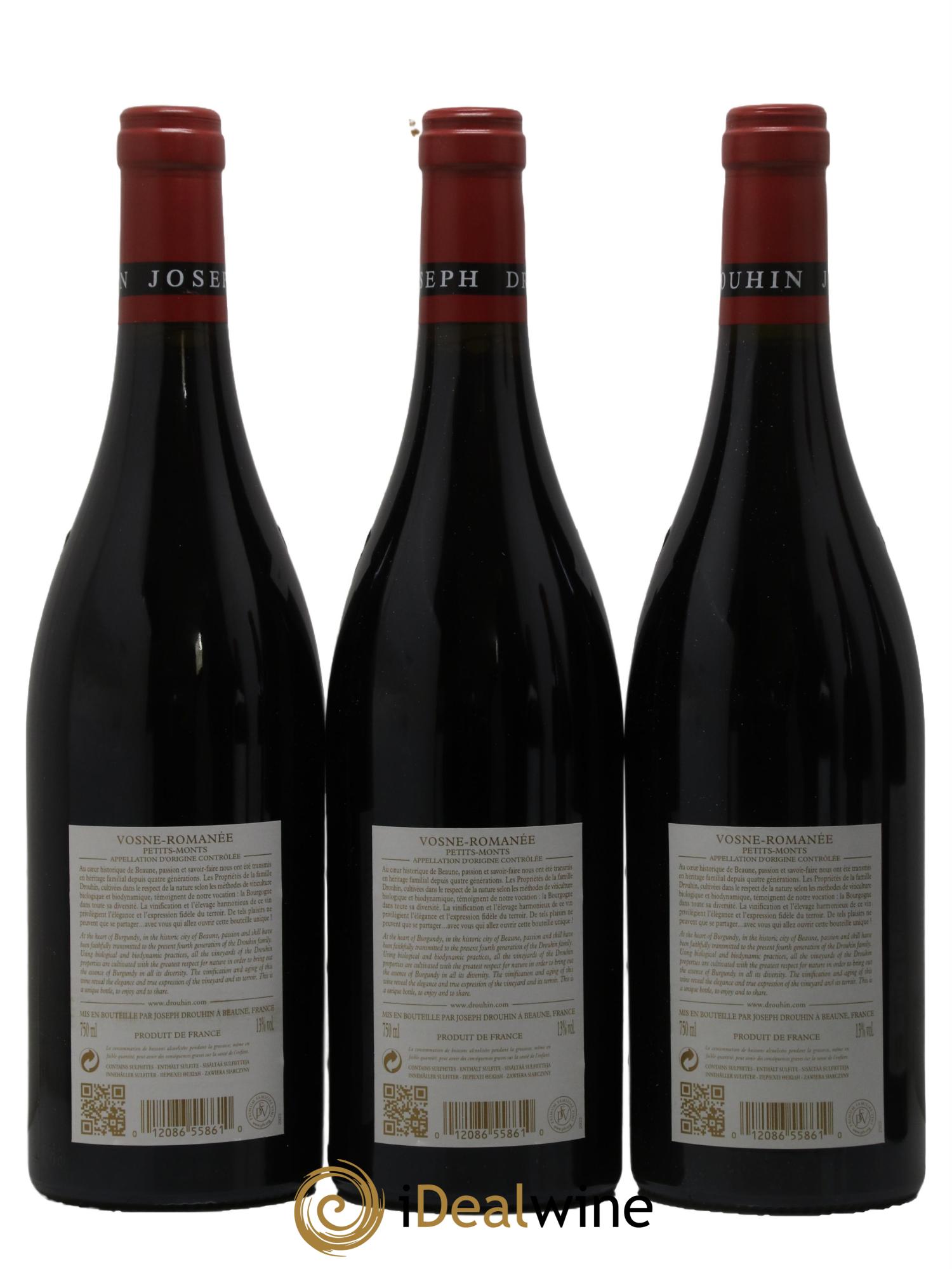 Vosne-Romanée 1er Cru Les Petits Monts Joseph Drouhin 2016 - Lot of 6 bottles - 2