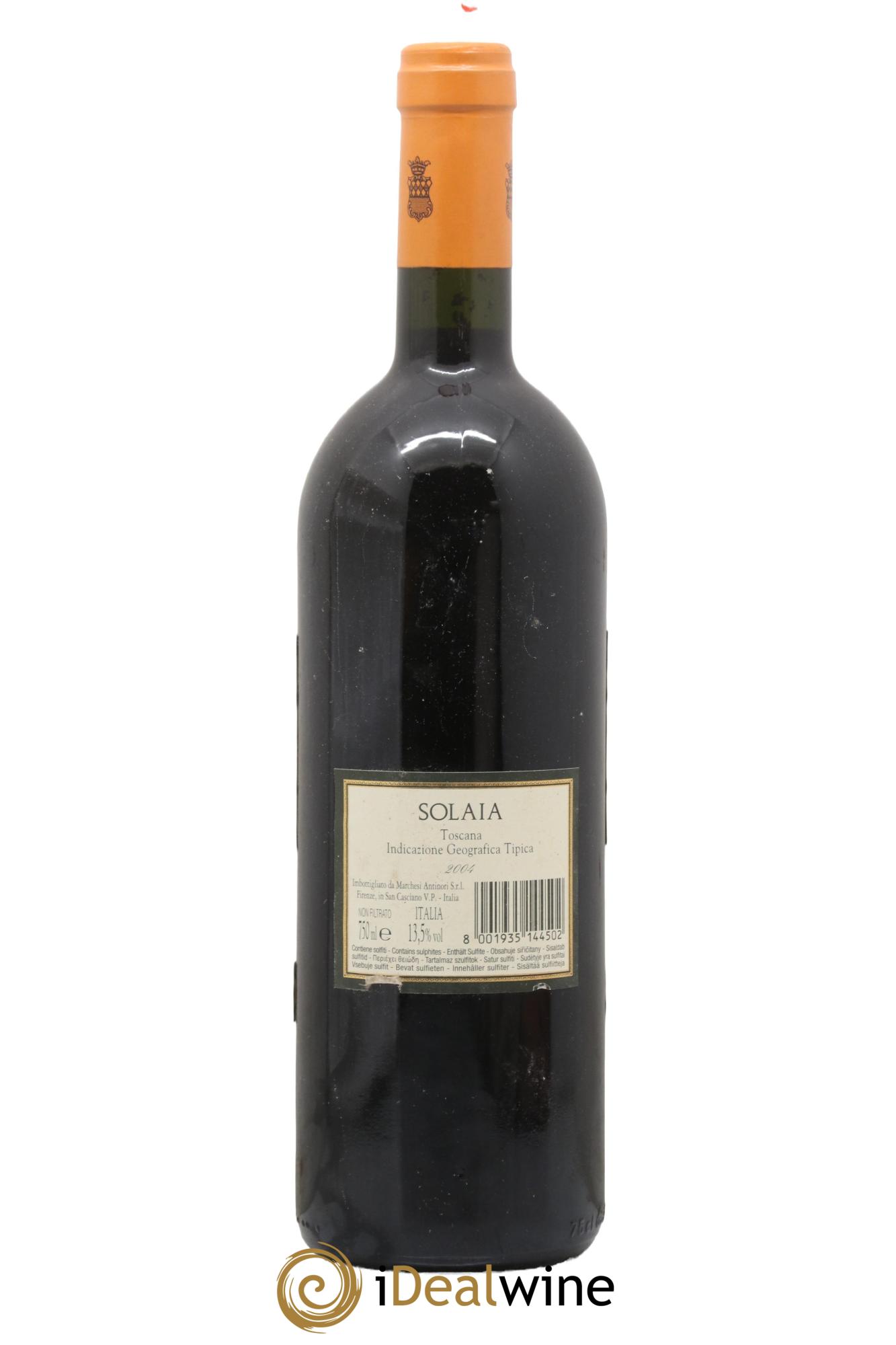 Toscana IGT Solaia Tenuta Tignanello - Marchesi Antinori 2004 - Lot of 1 bottle - 2