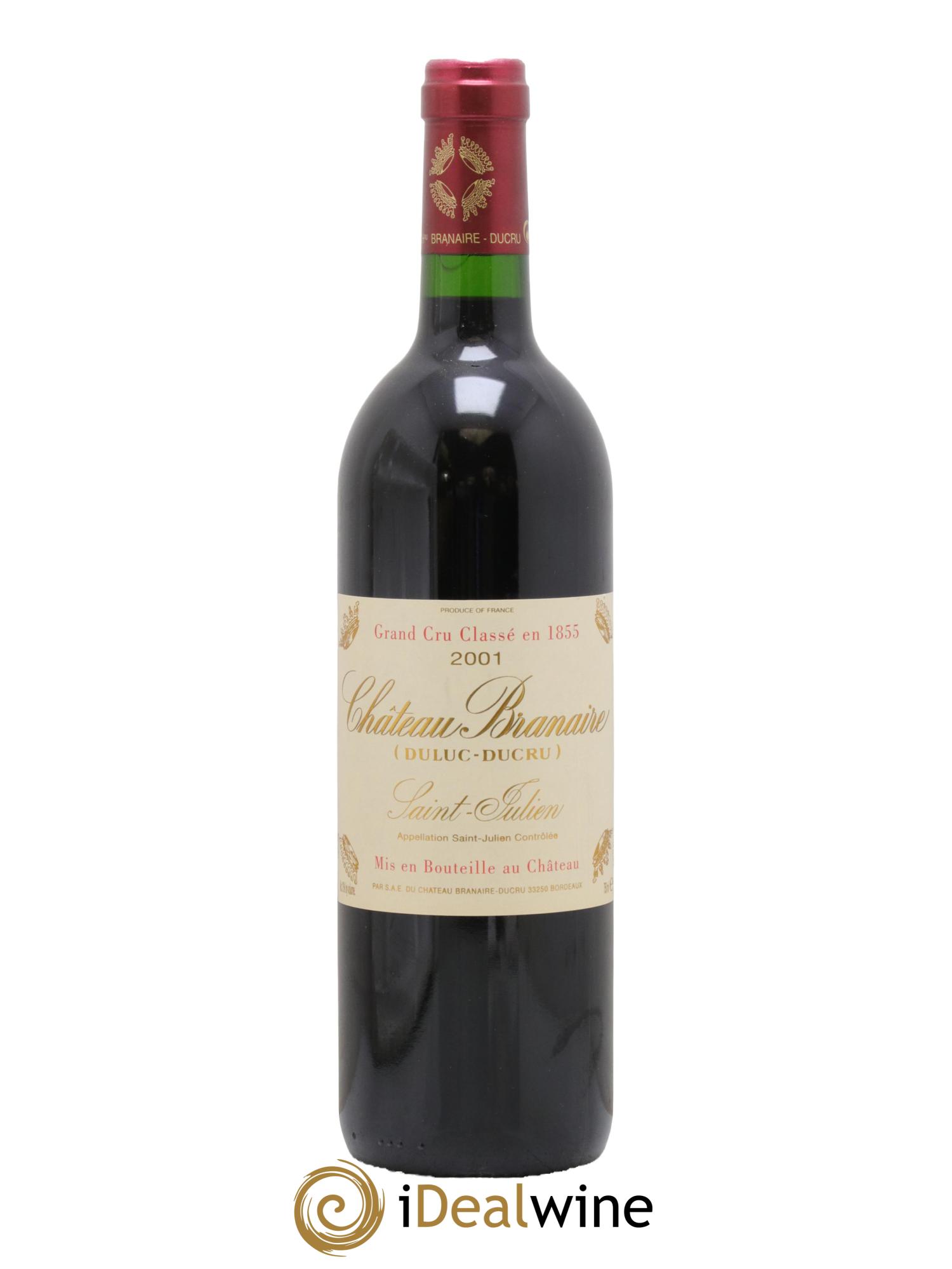 Château Branaire Ducru 4ème Grand Cru Classé 2001 - Lot de 1 bouteille - 0