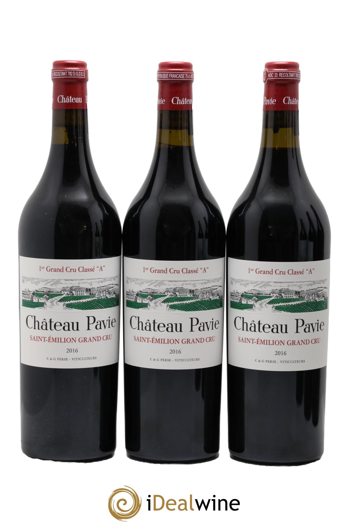 Château Pavie 1er Grand Cru Classé A 2016 - Lot de 6 bouteilles - 1