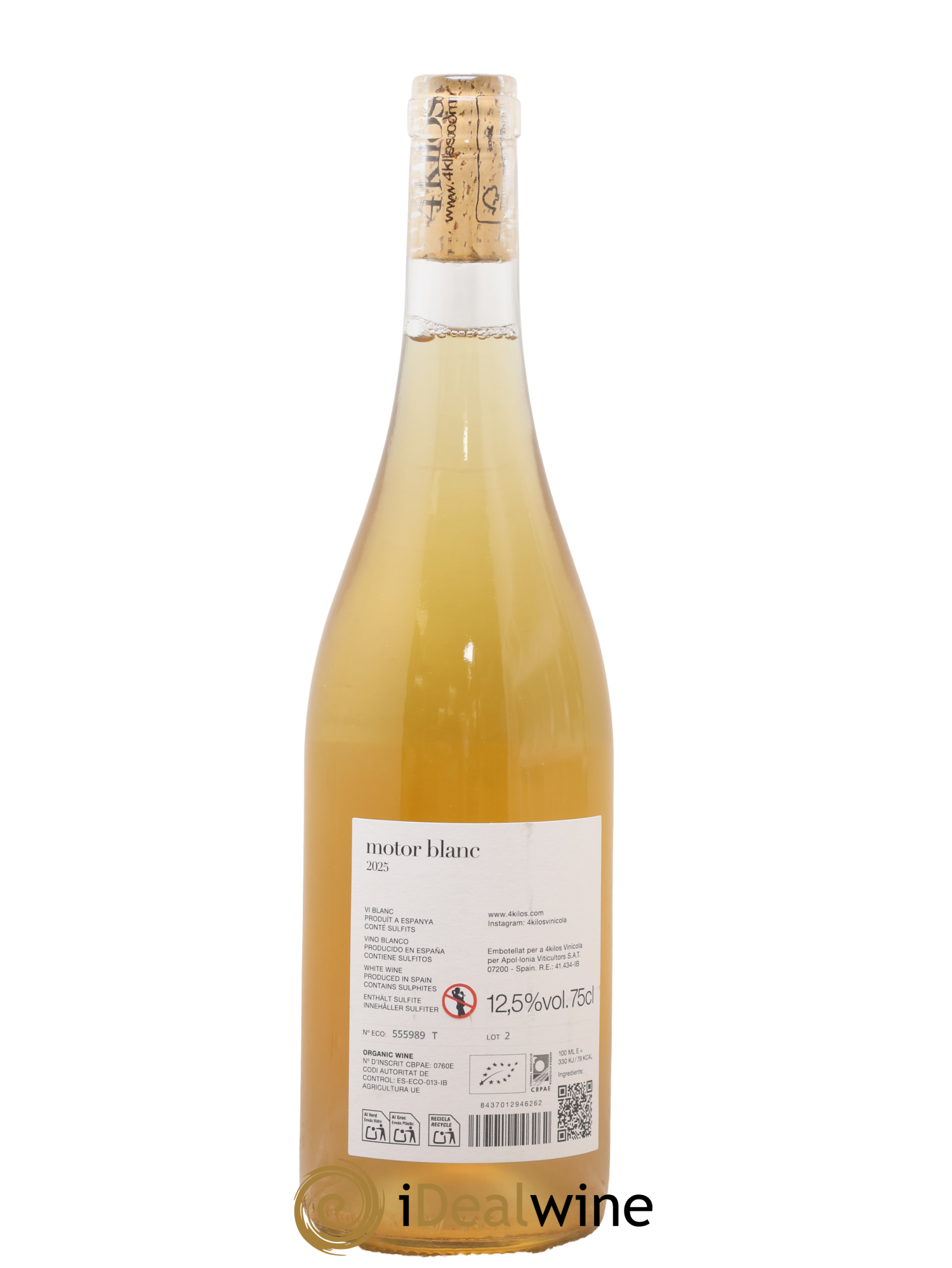 Vino de la Tierra de Mallorca Motor Blanc 4 Kilos Vinícola 2025 - Posten von 1 Flasche - 1