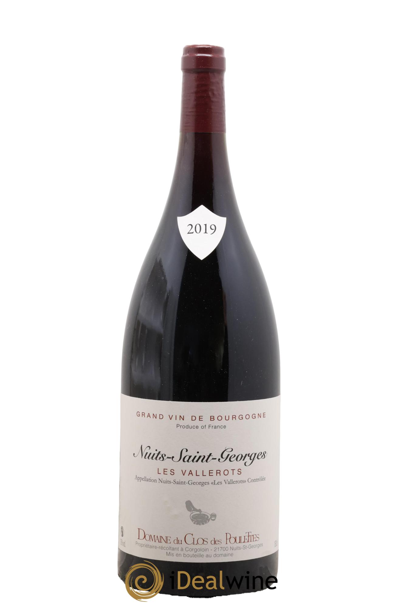 Nuits-Saint-Georges Les Vallerots Domaine du clos des Poulettes 2019 - Lot de 1 magnum - 0