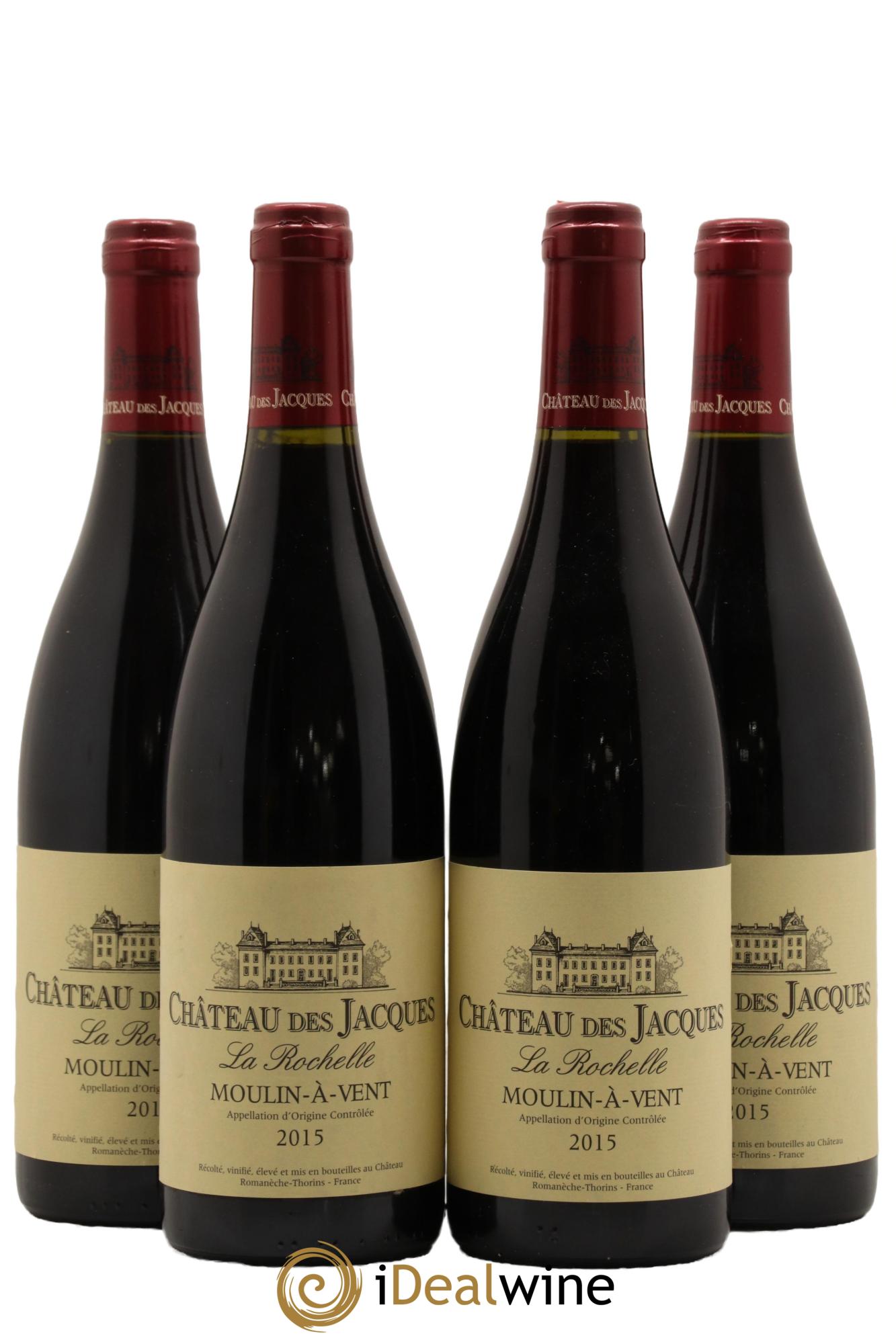 Moulin-à-Vent La Rochelle Château des Jacques 2015 - Lot de 4 bouteilles - 0
