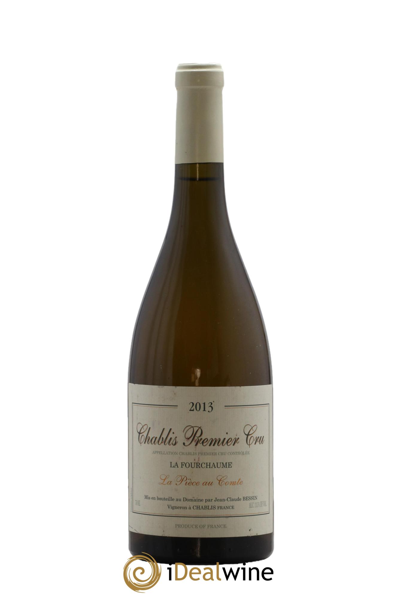 Chablis 1er Cru La Fourchaume La Pièce au Comte Jean-Claude & Romain Bessin 2013 - Lot de 1 bouteille - 0
