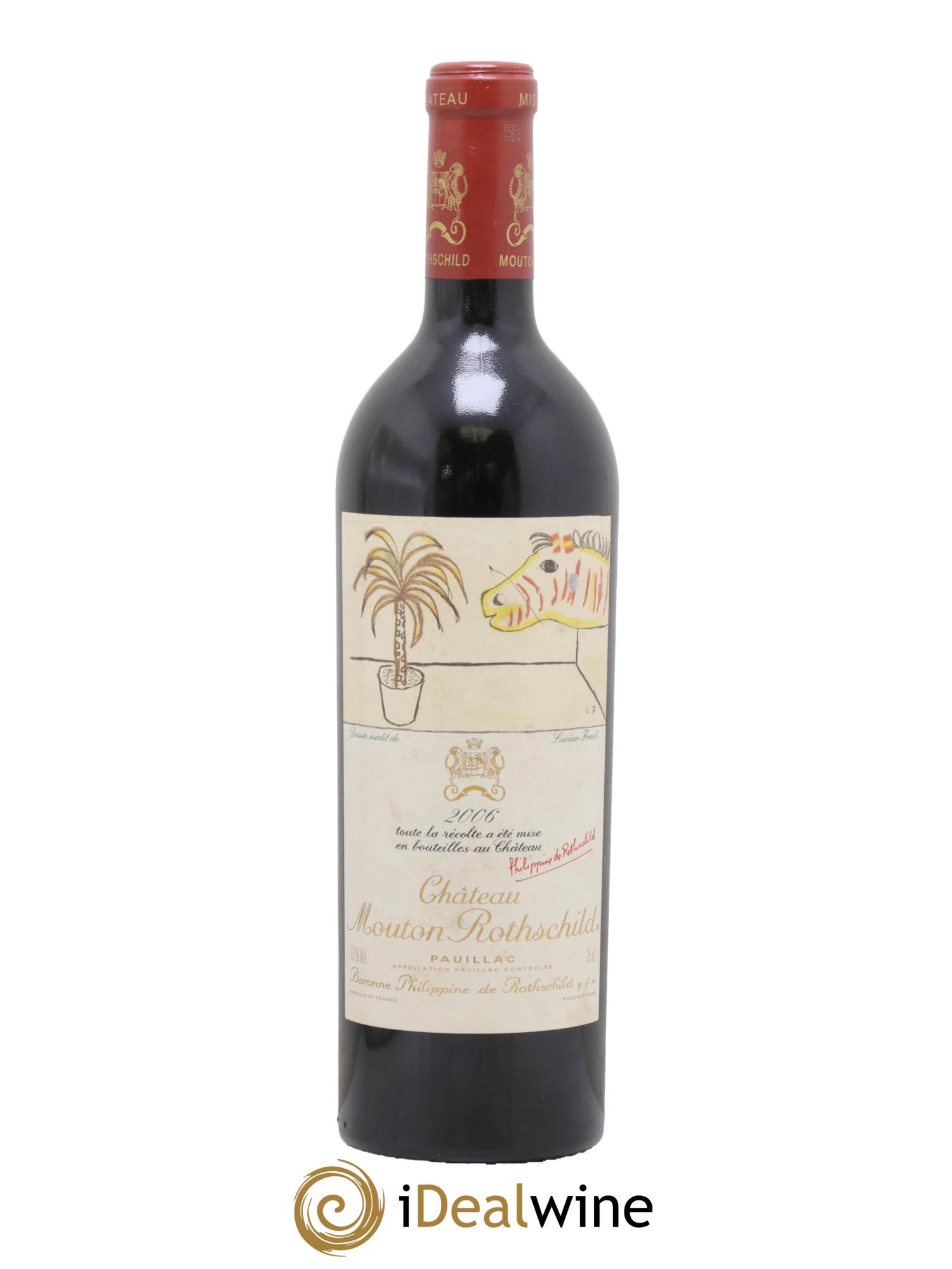 Château Mouton Rothschild 1er Grand Cru Classé 2006 - Lot de 1 bouteille - 0