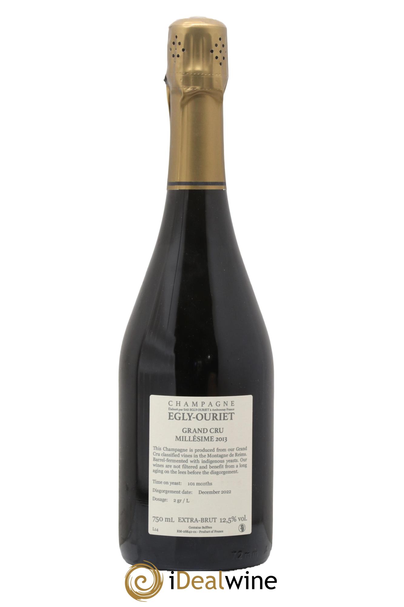 Ambonnay Vieilles Vignes Brut Millésimé Egly-Ouriet 2013 - Lot de 1 bouteille - 1