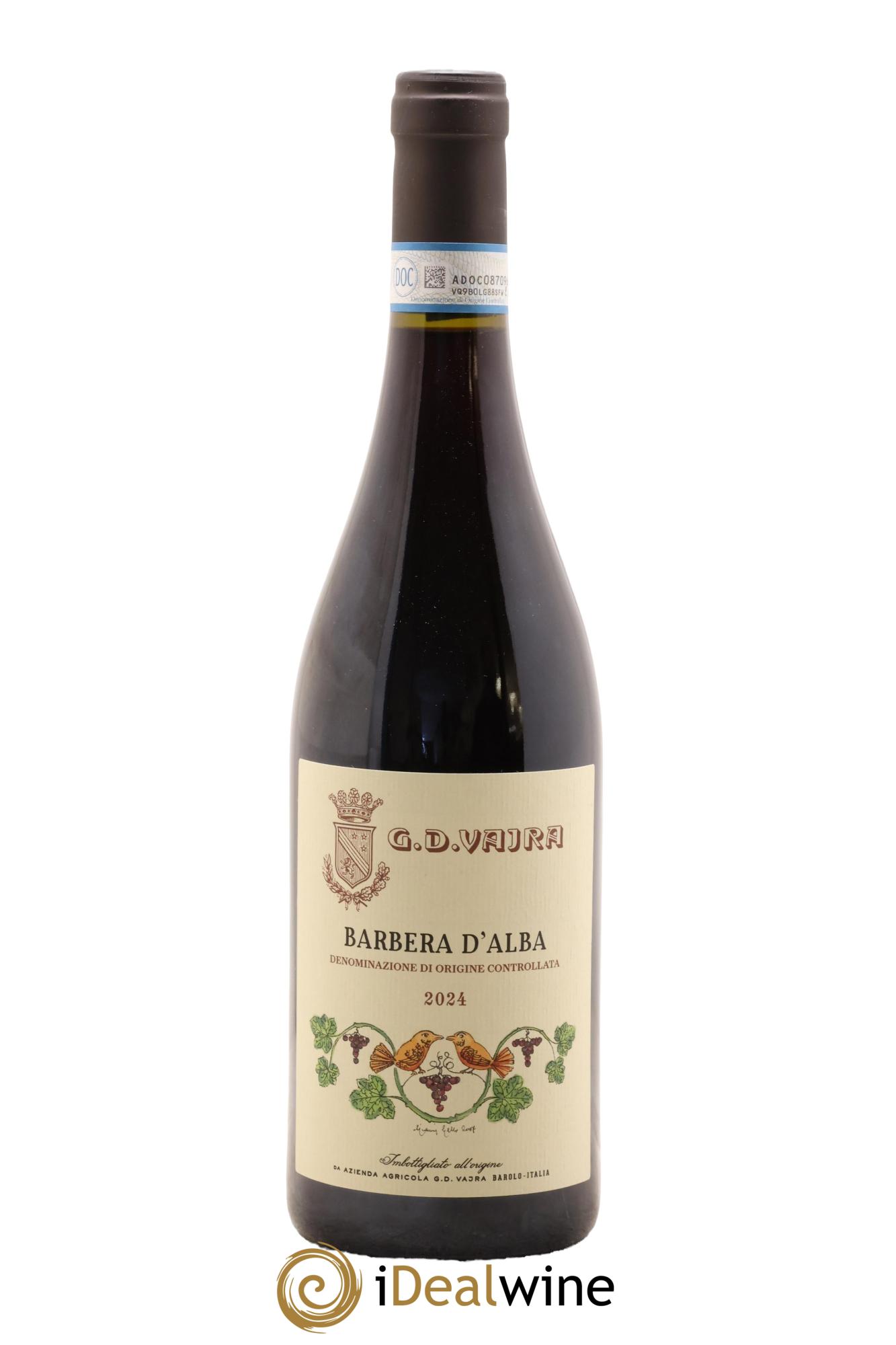 Barbera d'Alba DOC Superiore G.D Vajra 2024 - Lotto di 1 bottiglia - 0