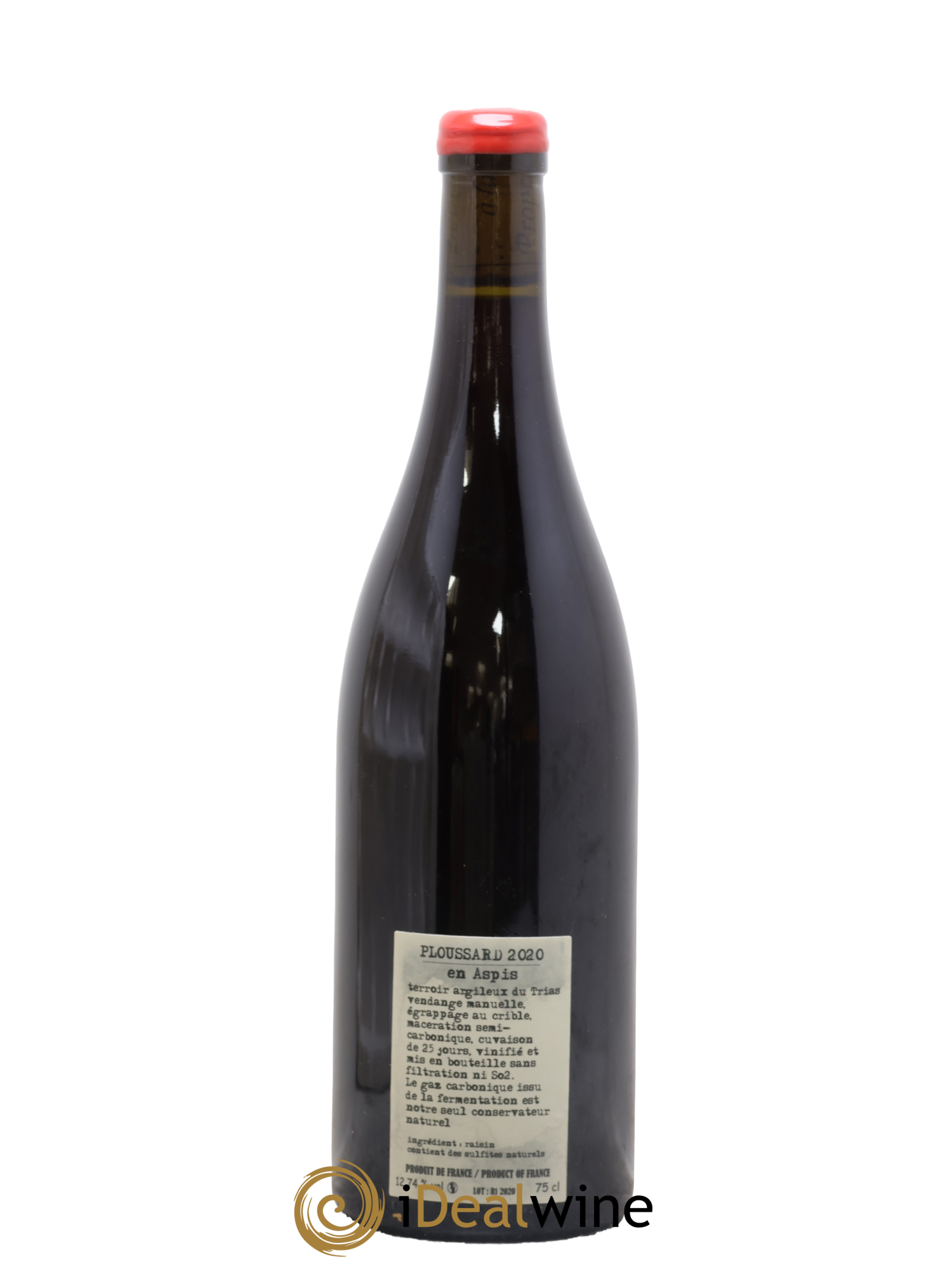 Arbois-Pupillin Ploussard En Aspis Adeline Houillon & Renaud Bruyère 2020 - Lot de 1 bouteille - 1