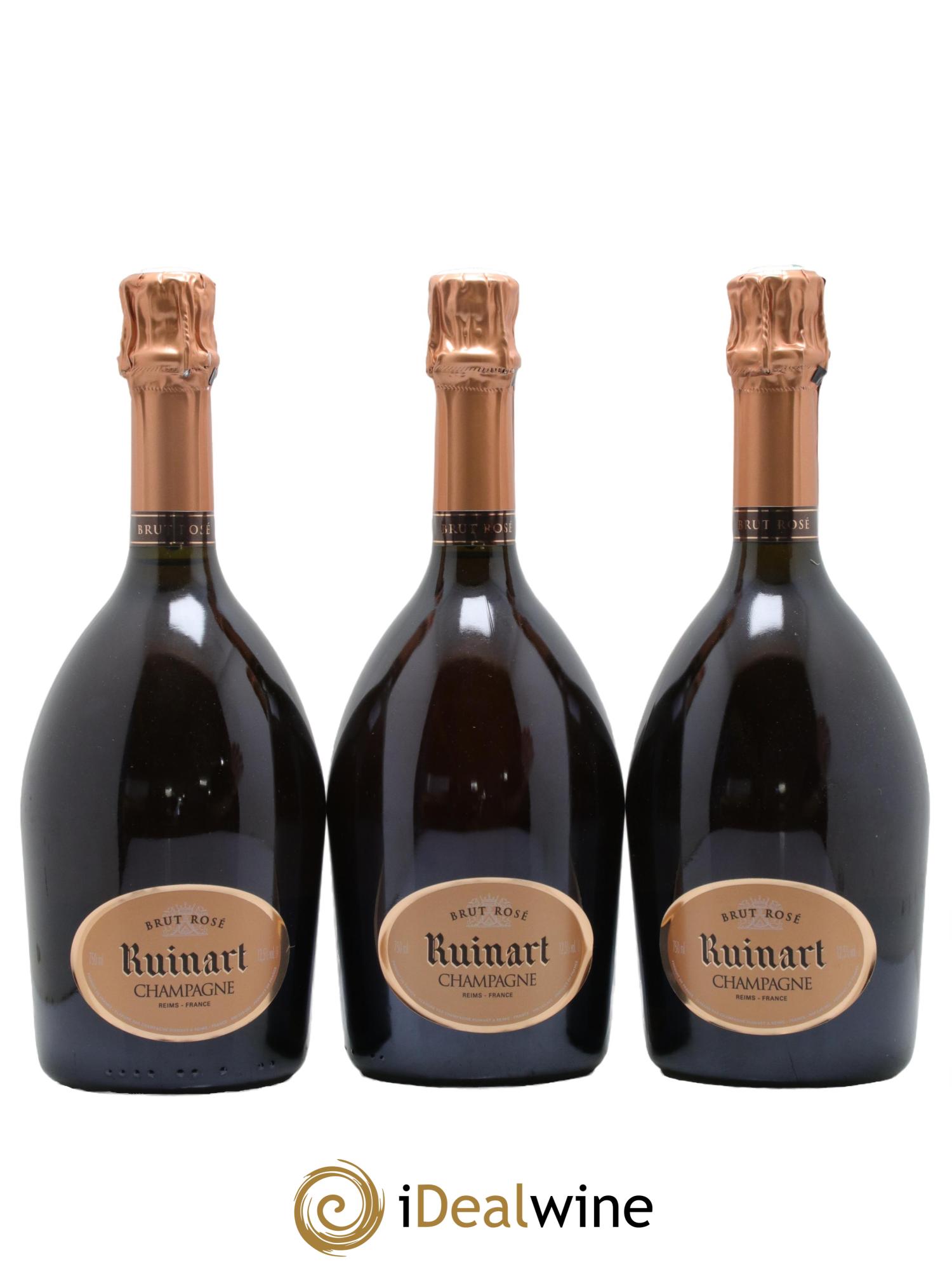 Brut Rosé Ruinart - Lot of 3 bottles - 0