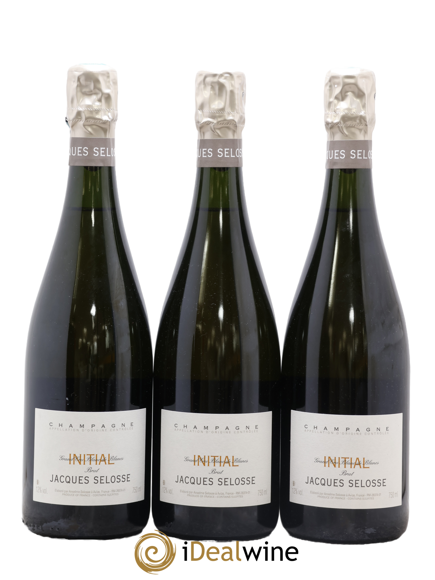 Initial Brut Jacques Selosse - Lot de 3 bouteilles - 0