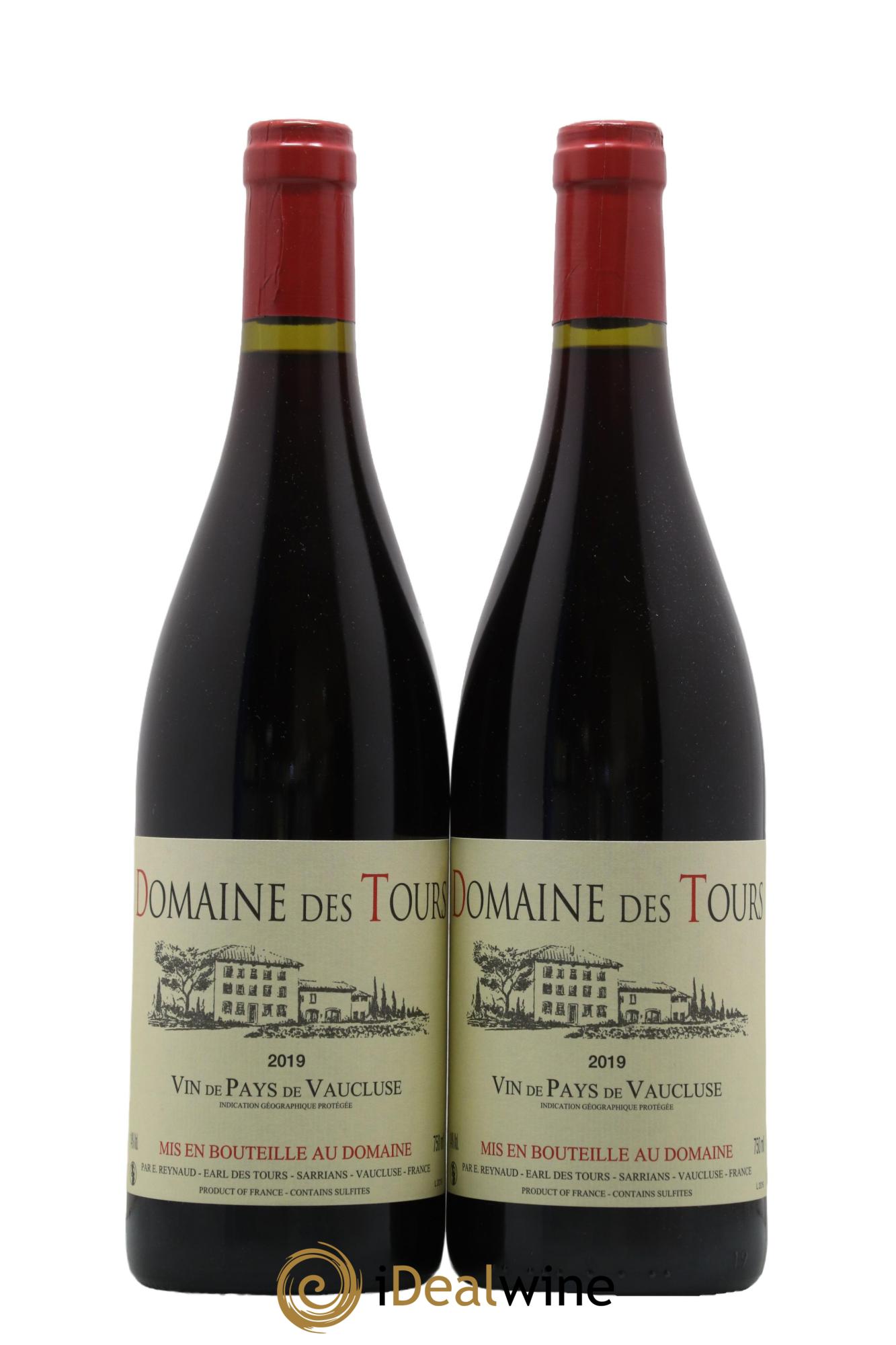 Vaucluse (Vin de Pays de Vaucluse) Domaine des Tours Emmanuel Reynaud 2019 - Lot de 2 bouteilles - 0