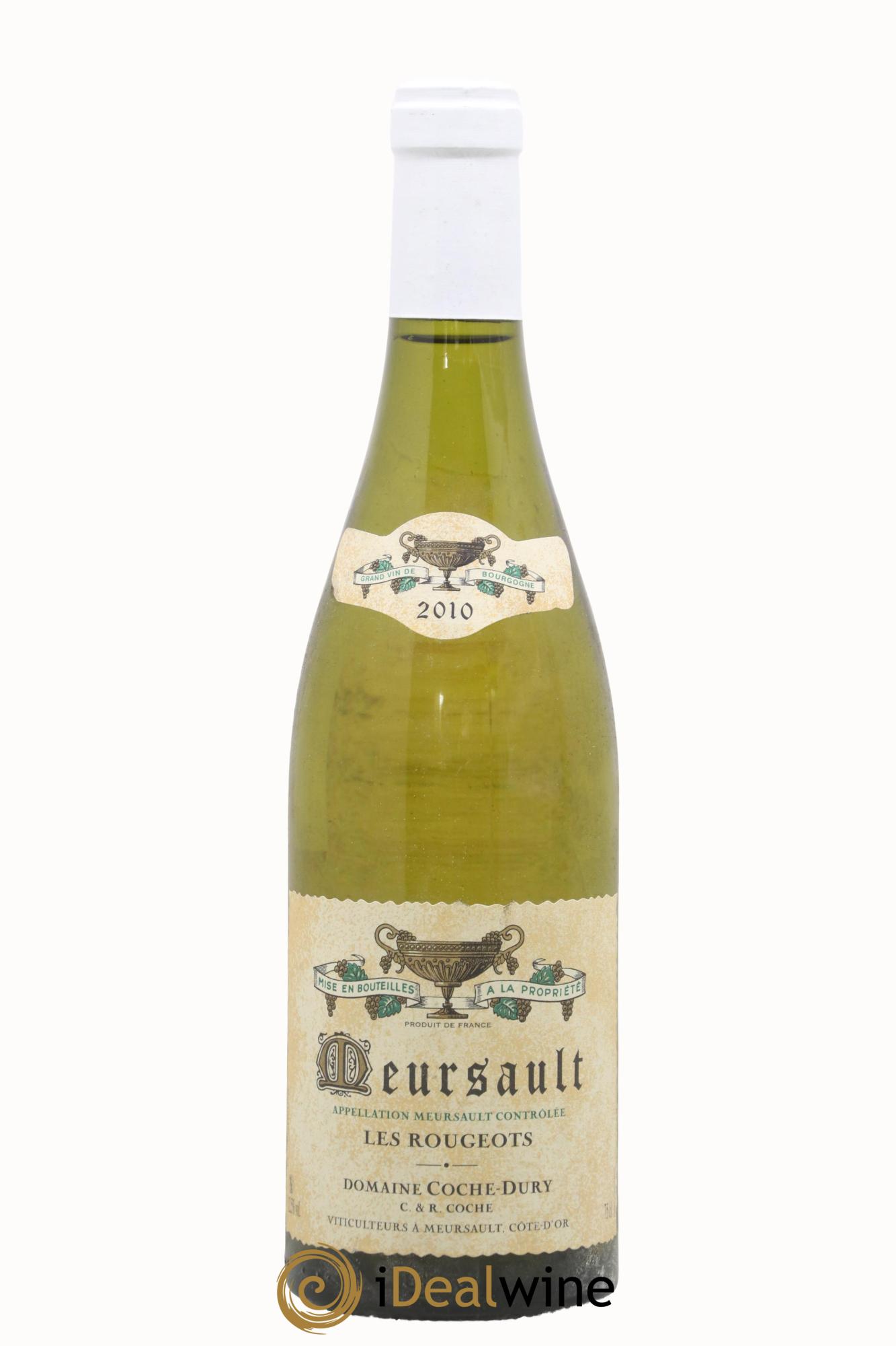 Meursault Les Rougeots Coche Dury (Domaine) 2010 - Lot de 1 bouteille - 0