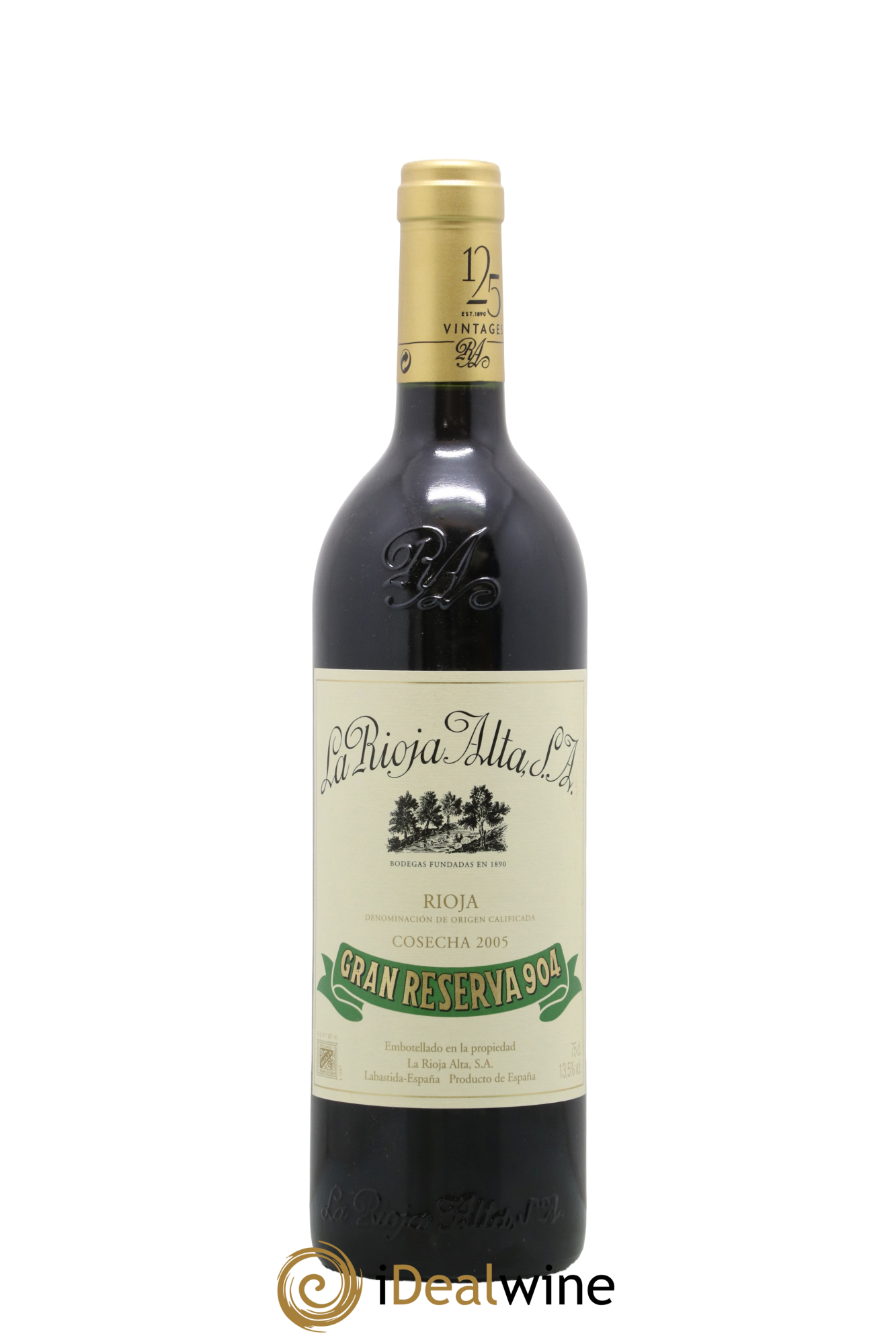 Rioja DOCa Gran Reserva 904 La Rioja Alta 2005 - Lotto di 1 bottiglia - 0