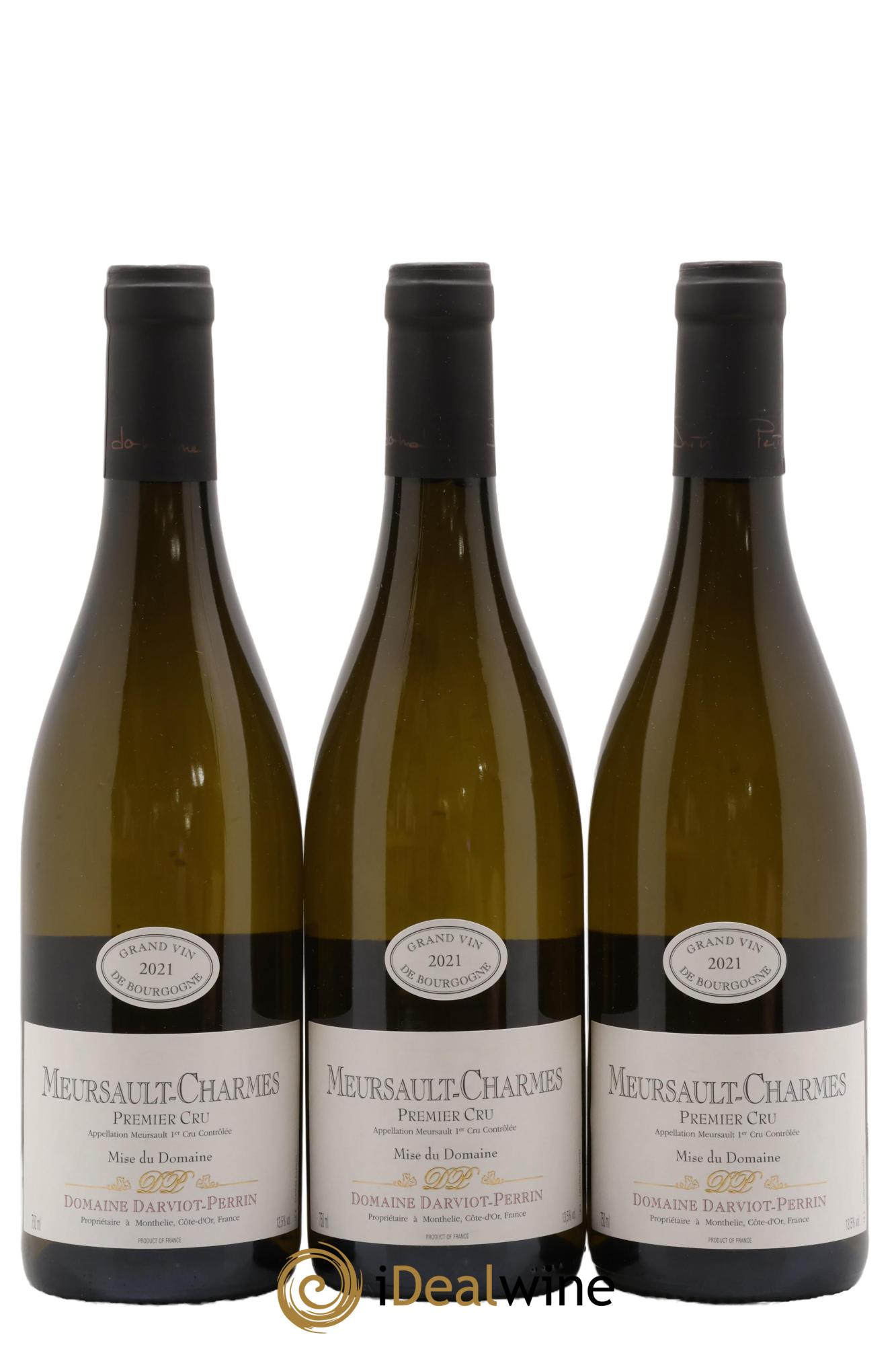 Meursault 1er Cru Charmes Domaine Darviot-Perrin 2021 - Lot de 3 bouteilles - 0