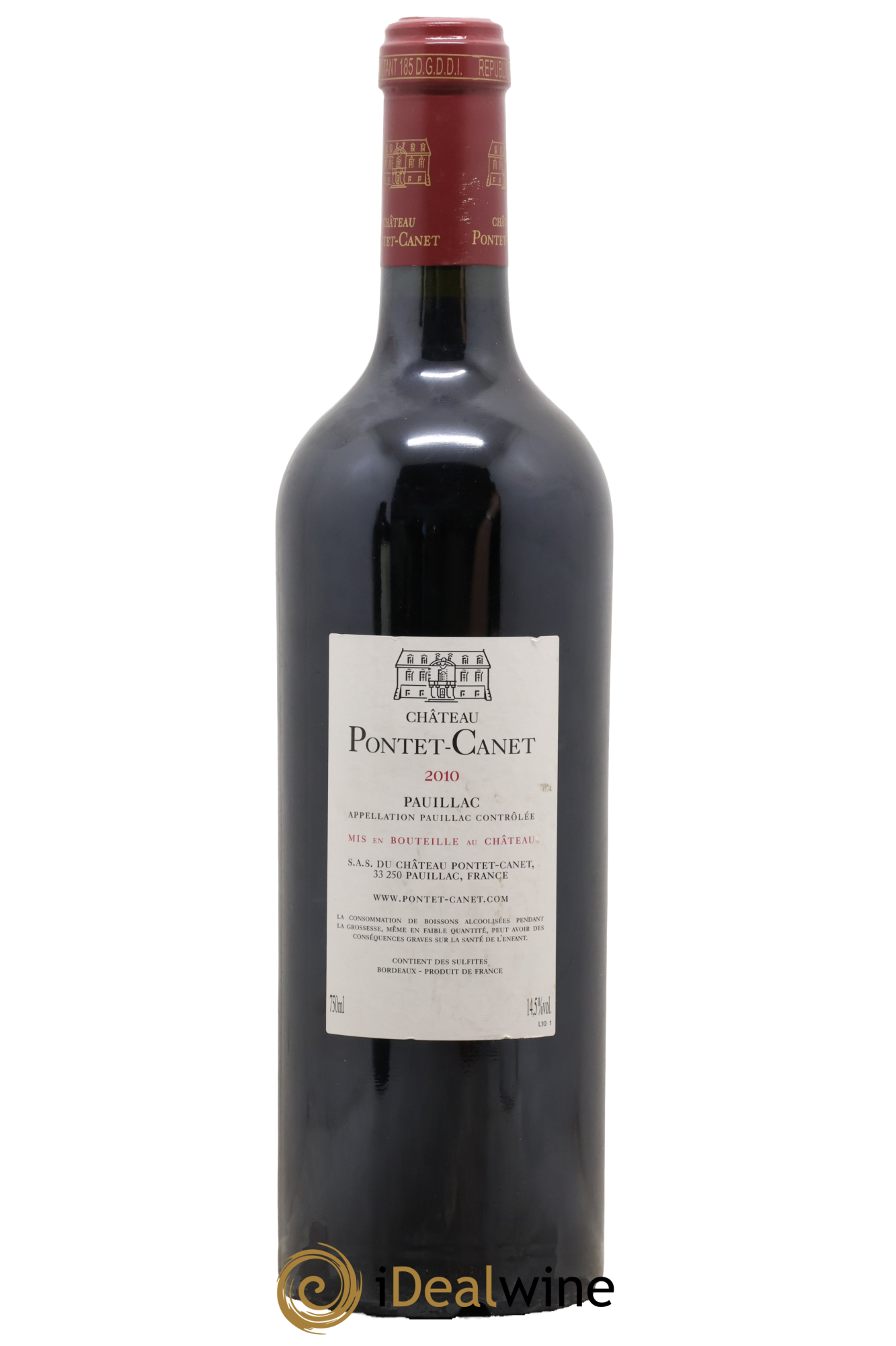 Château Pontet Canet 5ème Grand Cru Classé 2010 - Lot de 1 bouteille - 1
