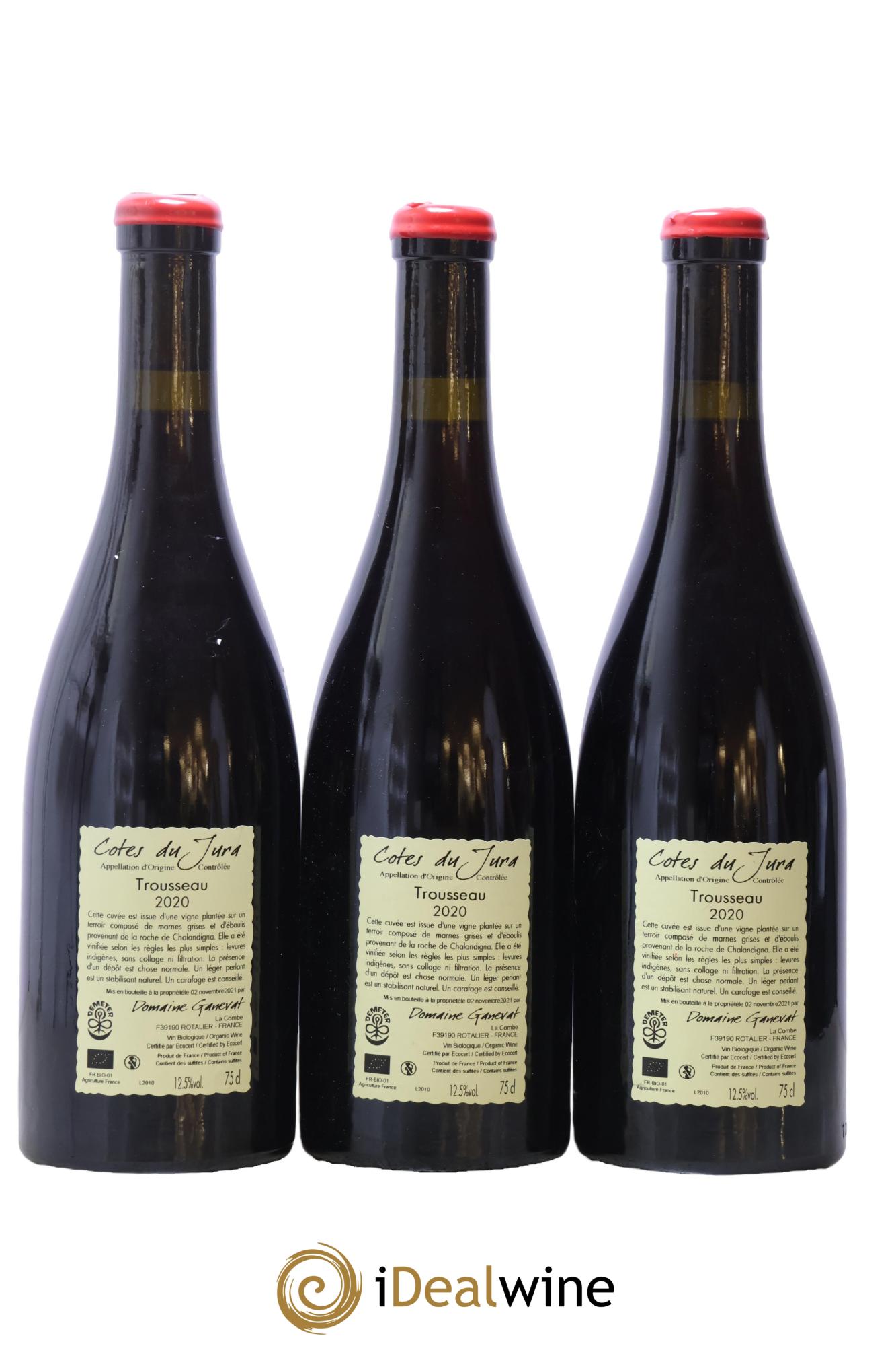 Côtes du Jura Plein Sud Jean-François Ganevat (Domaine) 2020 - Lotto di 3 bottiglie - 1