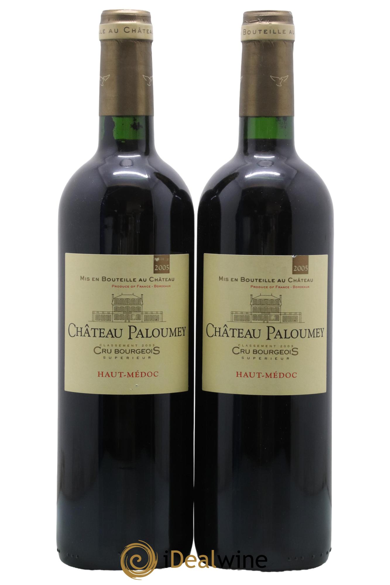 Haut Médoc Cru Bourgeois Château Paloumey 2005 - Lot de 2 bouteilles - 0