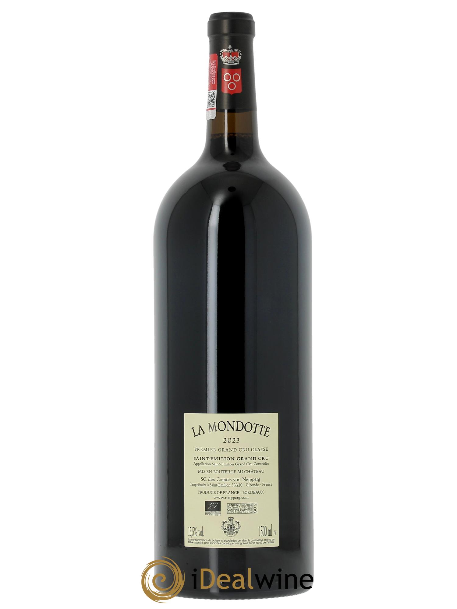 La Mondotte 1er Grand Cru Classé B depuis 2012 (CBO à partir de 3 mgs) 2023 - Lot de 1 magnum - 1