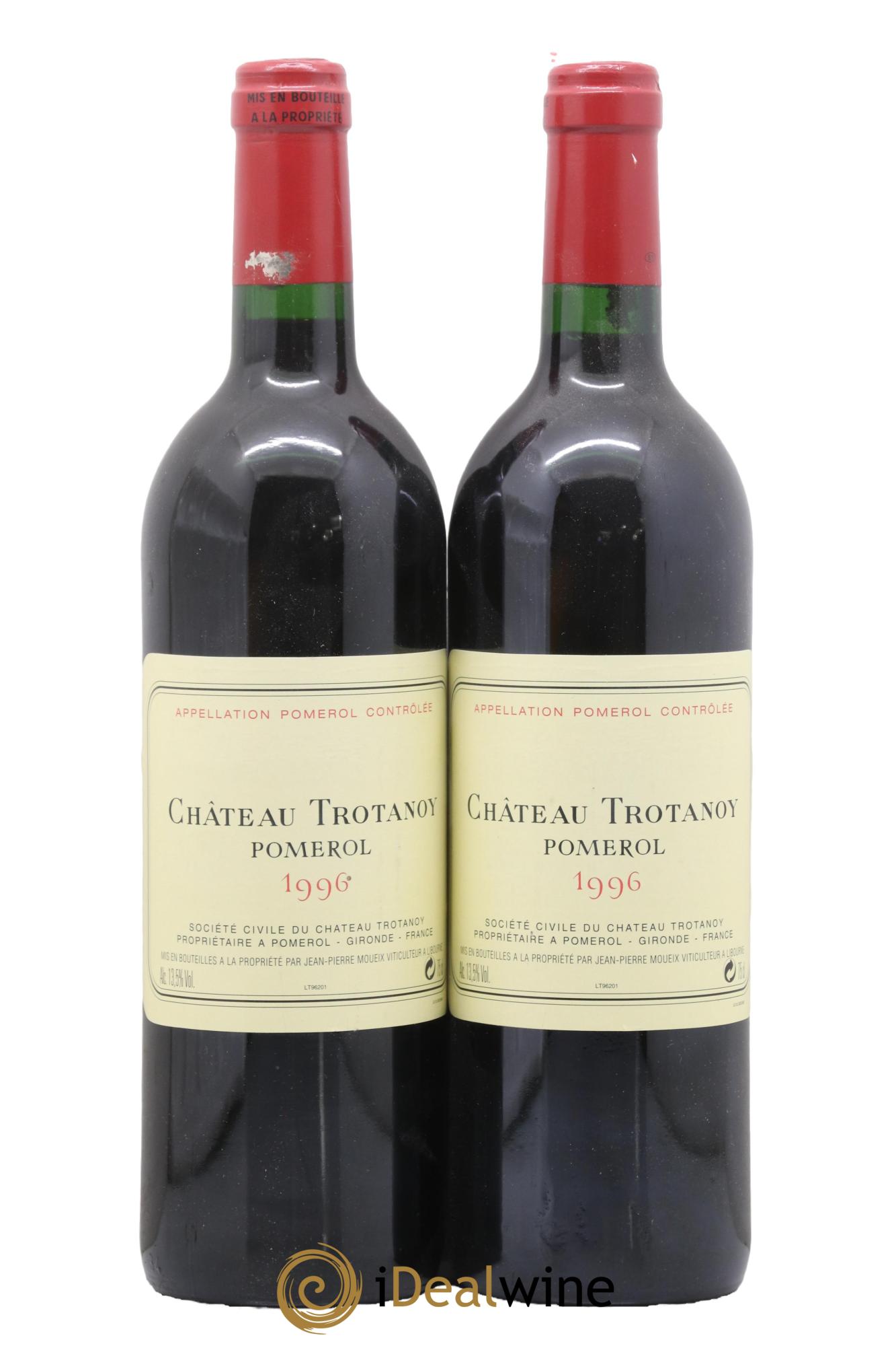 Château Trotanoy 1996 - Lot de 2 bouteilles - 0