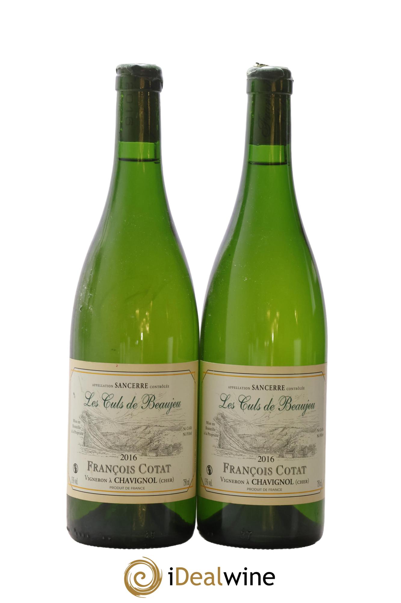 Sancerre Les Culs de Beaujeu François Cotat 2016 - Lot de 2 bouteilles - 0