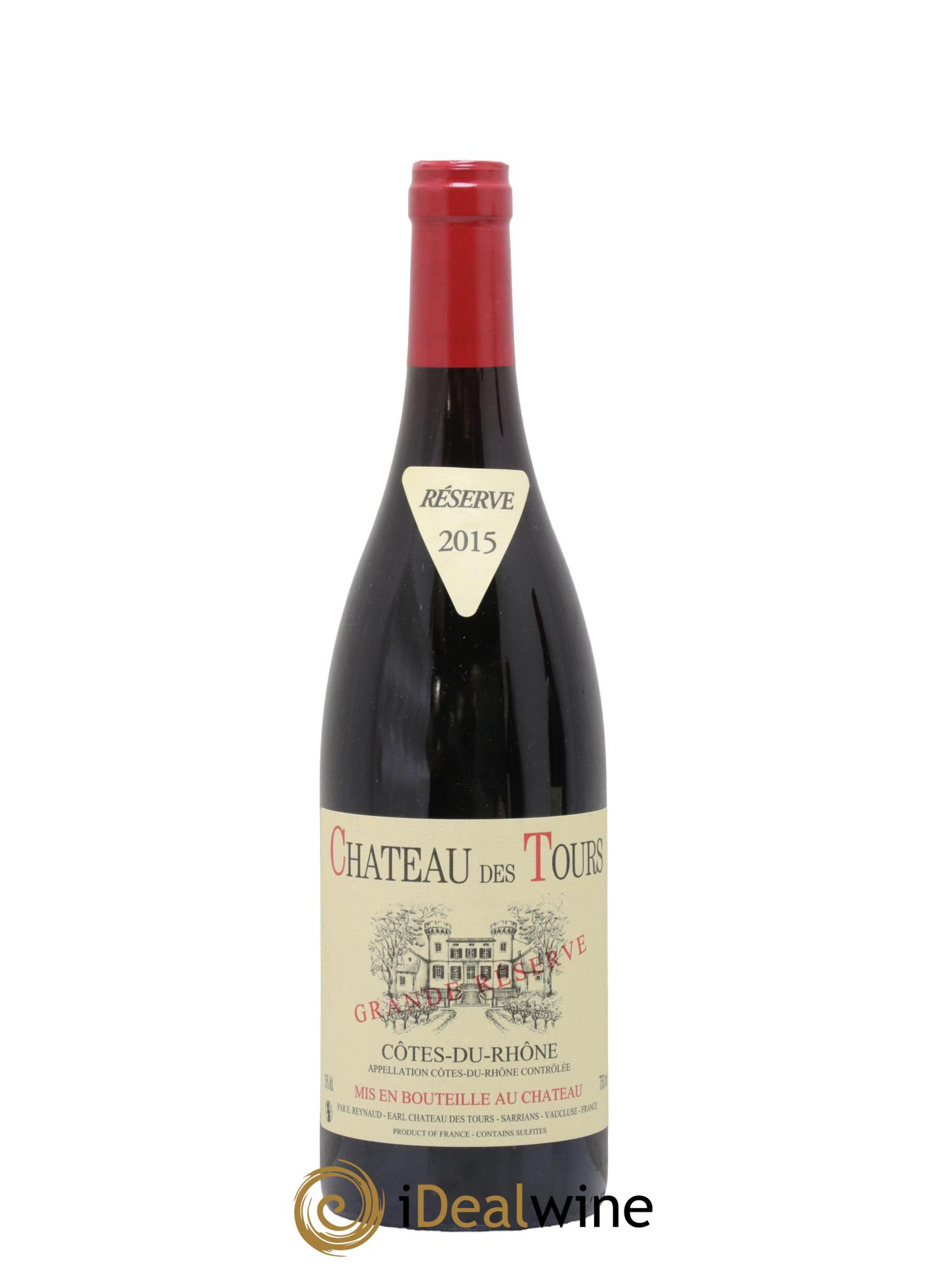Côtes-du-Rhône Château des Tours Grande Réserve Emmanuel Reynaud 2015 - Lot de 1 bouteille - 0