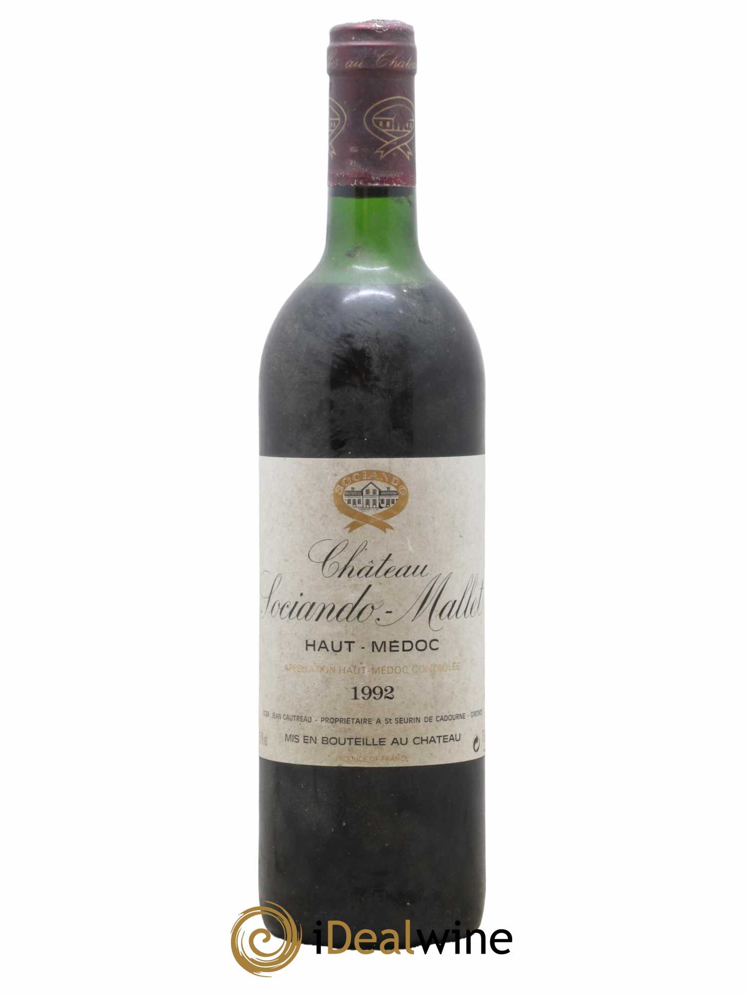Château Sociando Mallet 1992 - Lotto di 1 bottiglia - 0