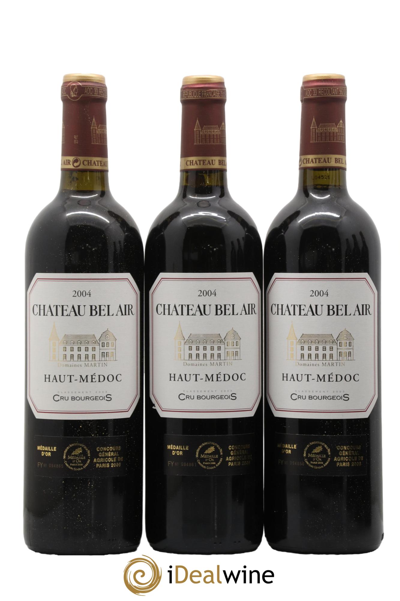 Château Bel Air  2004 - Posten von 6 Flaschen - 1