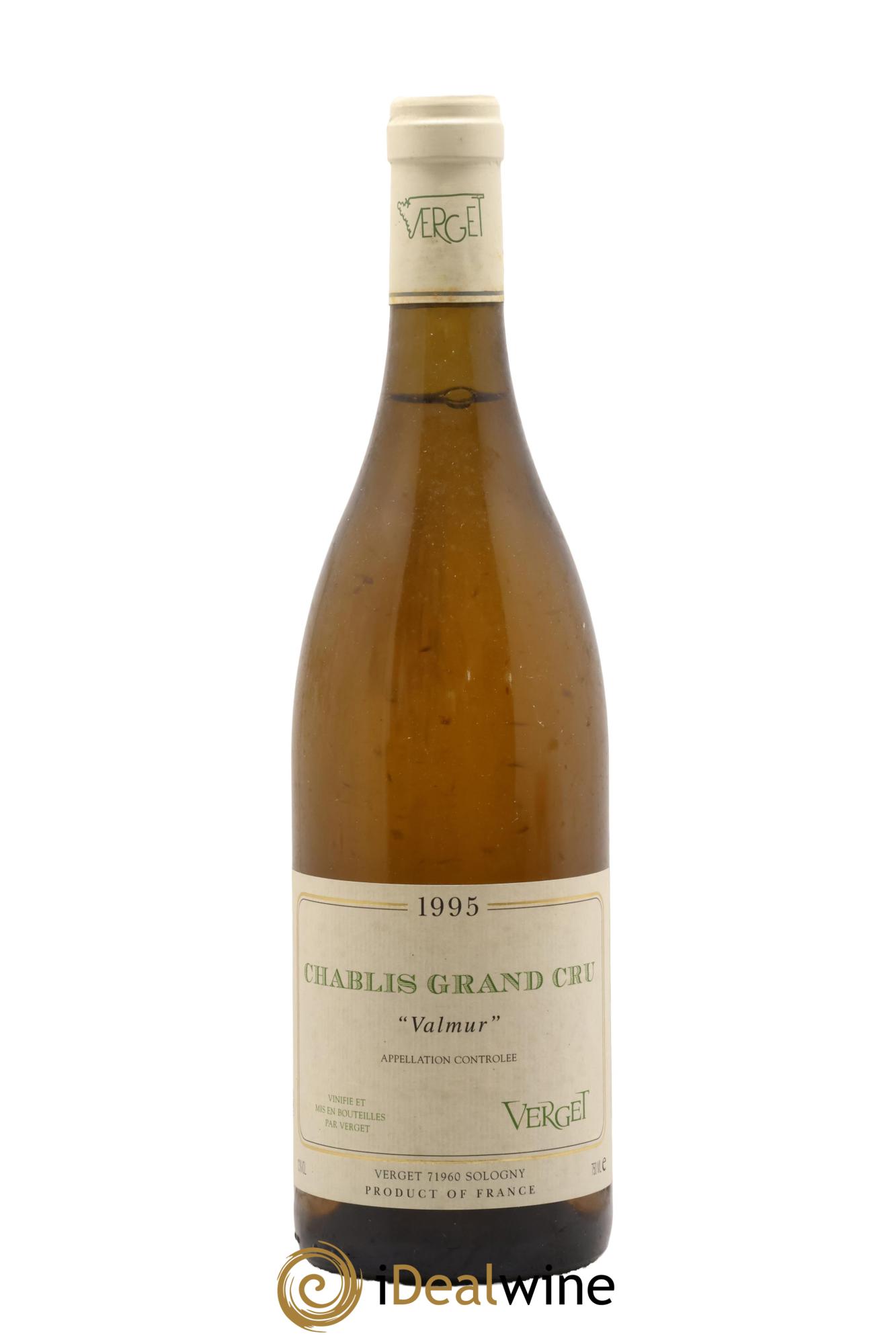 Chablis Grand Cru Valmur Verget 1995 - Lot of 1 bottle - 0