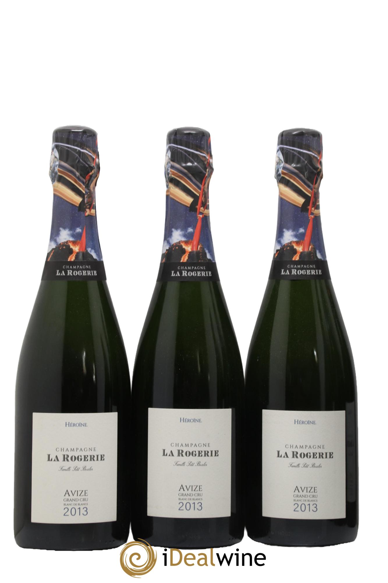 Champagne Blanc de Blancs Grand Cru Heroine La Rogerie 2013 - Lot de 3 bouteilles - 0