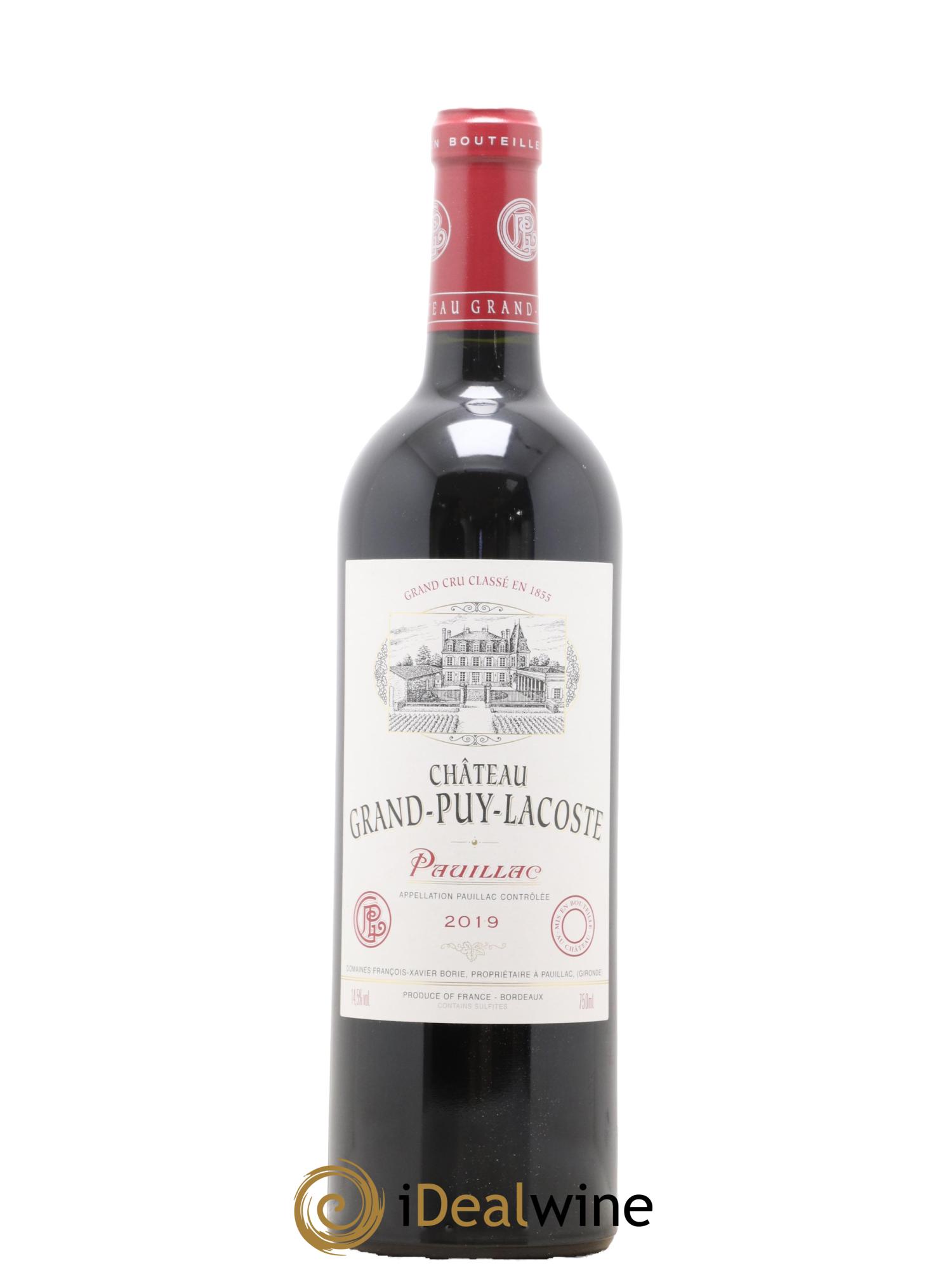 Château Grand Puy Lacoste 5ème Grand Cru Classé 2019 - Lot de 1 bouteille - 0