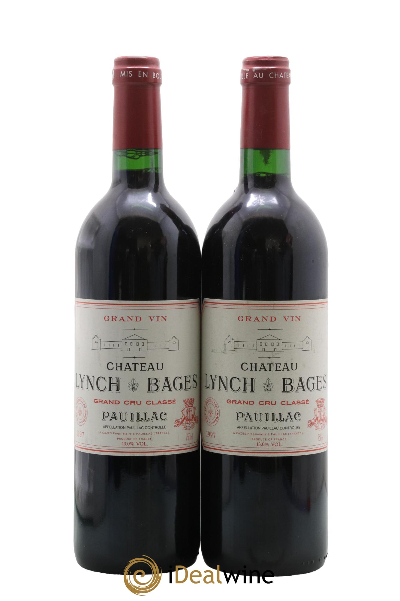 Château Lynch Bages 5ème Grand Cru Classé 1997 - Lot de 2 bouteilles - 0
