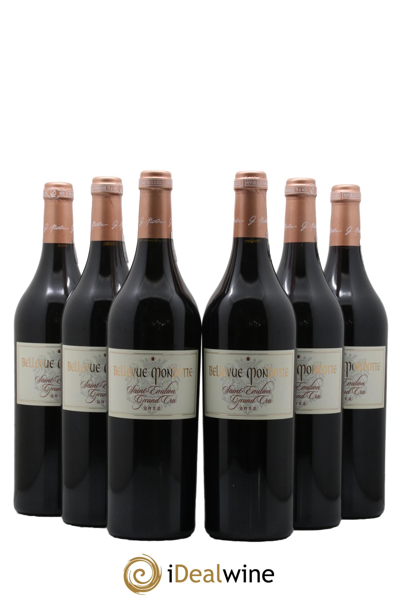 Château Bellevue Mondotte 2012 - Lotto di 6 bottiglie - 0