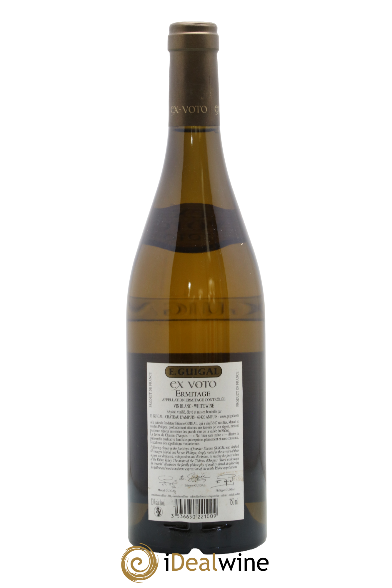Ermitage Ex Voto Guigal 2010 - Lot of 1 bottle - 1