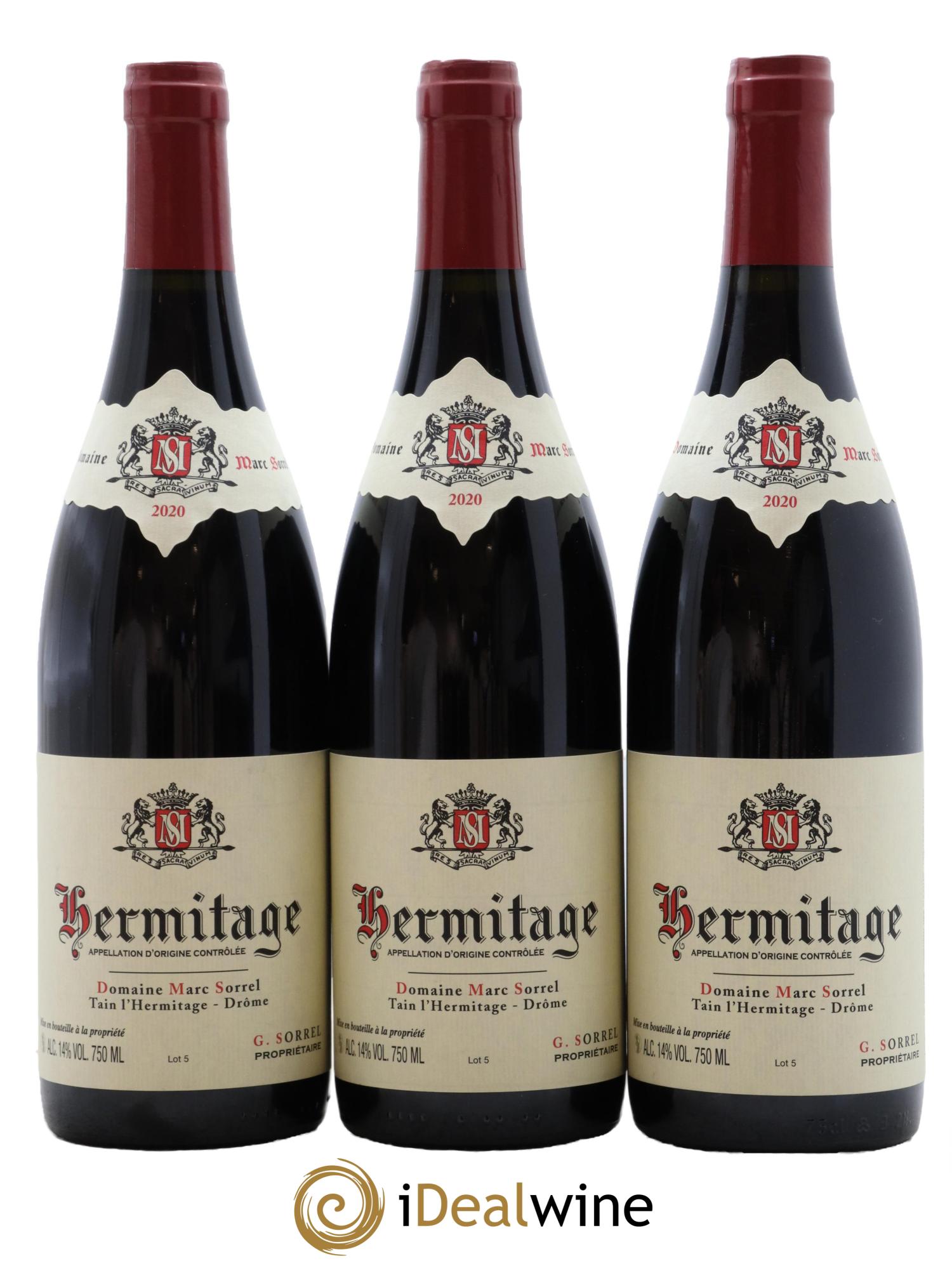 Hermitage Marc Sorrel 2020 - Lot de 3 bouteilles - 0