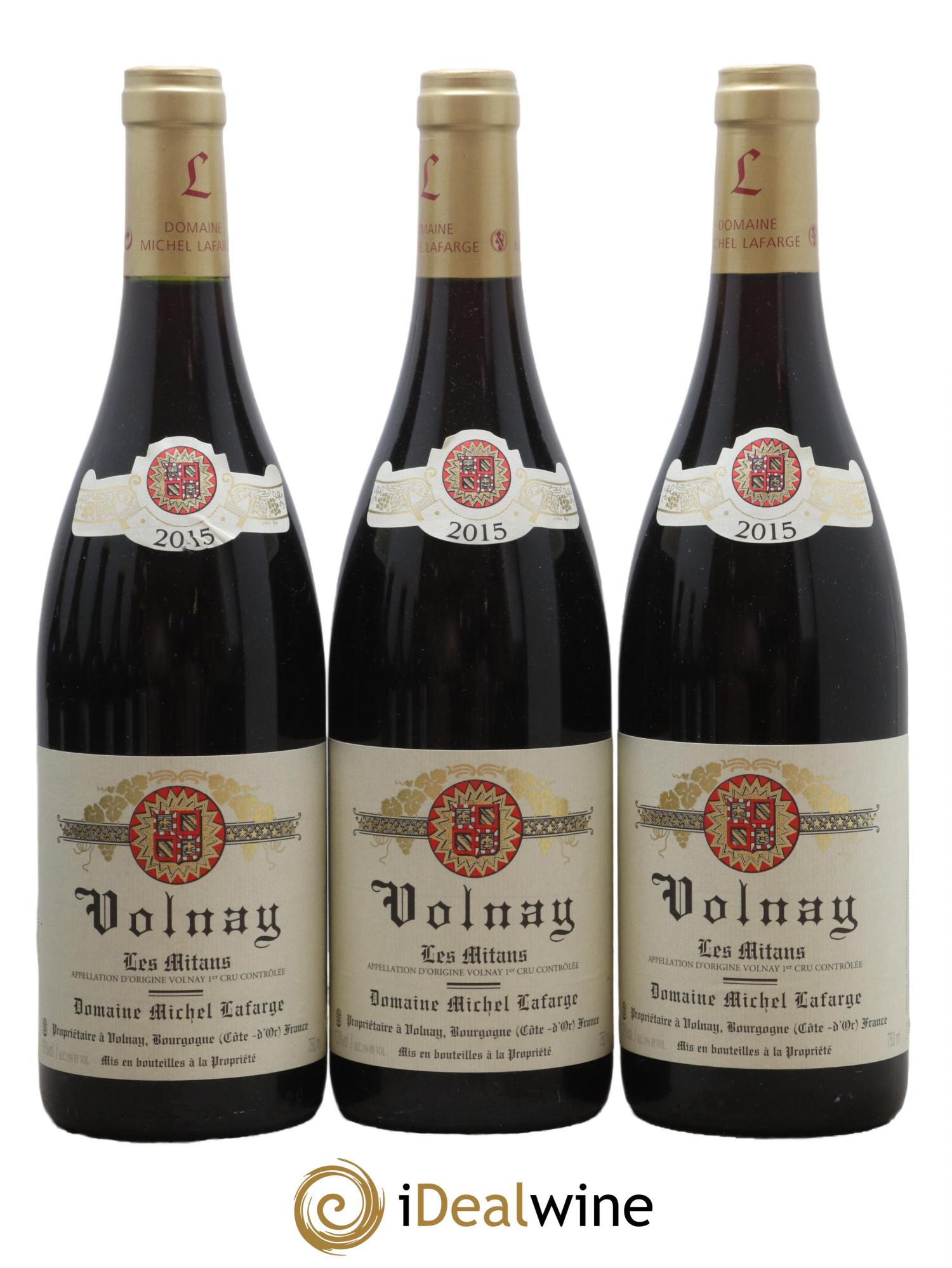 Volnay 1er Cru Les Mitans Lafarge (Domaine) 2015 - Lot de 3 bouteilles - 0
