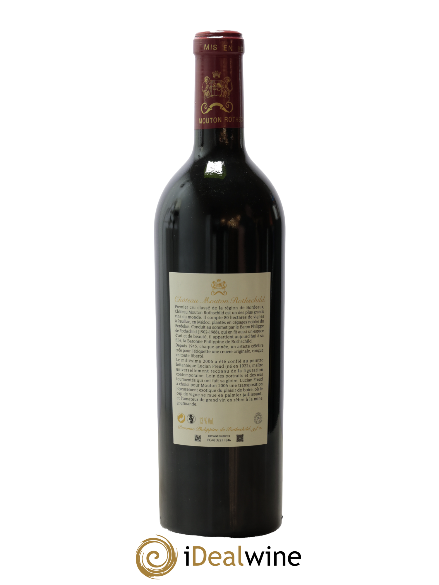 Château Mouton Rothschild 1er Grand Cru Classé 2006 - Lot de 1 bouteille - 1