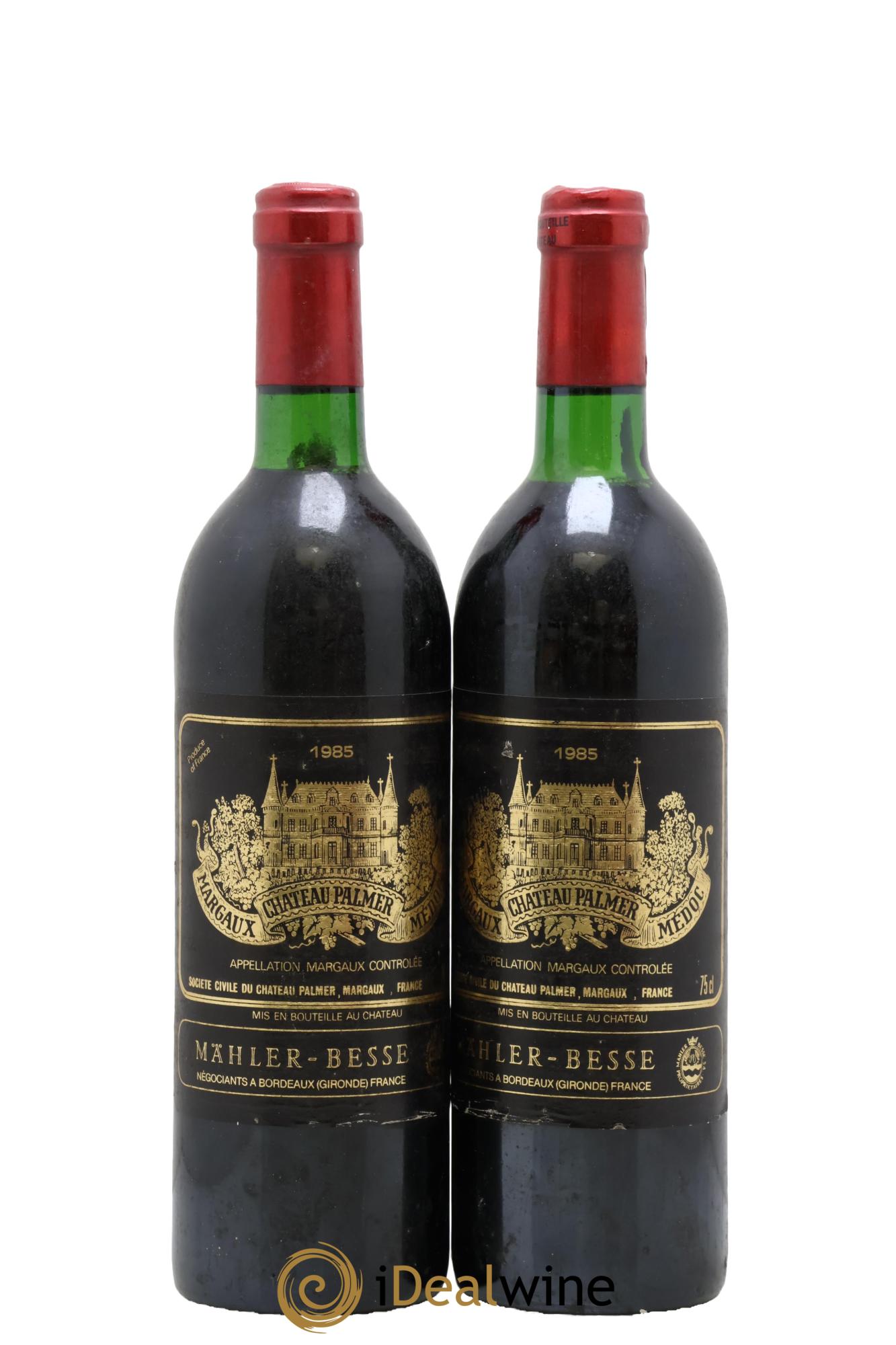 Château Palmer 3ème Grand Cru Classé 1985 - Lotto di 2 bottiglie - 0