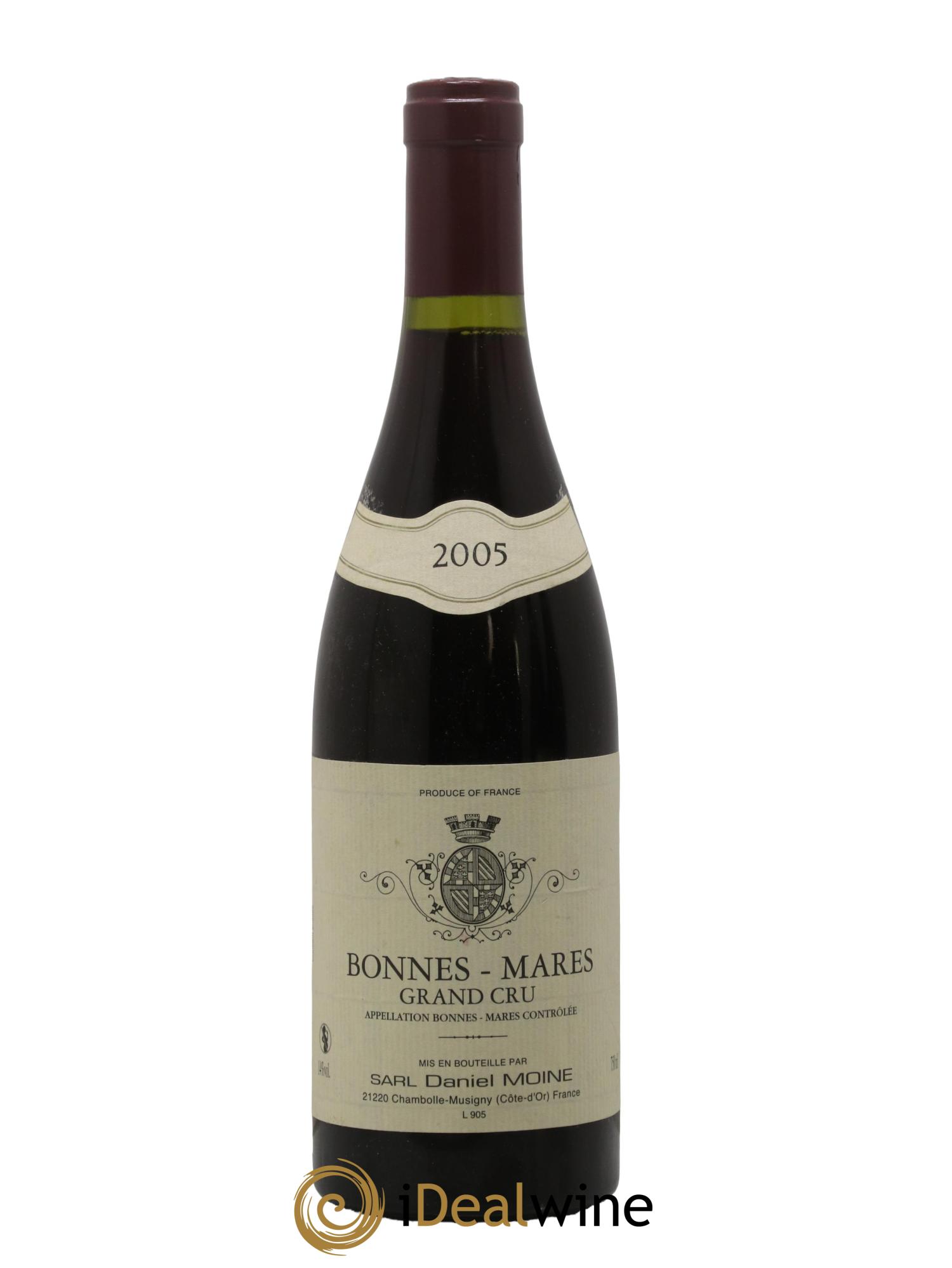Bonnes-Mares Grand Cru Daniel Moine 2005 - Lot de 1 bouteille - 0