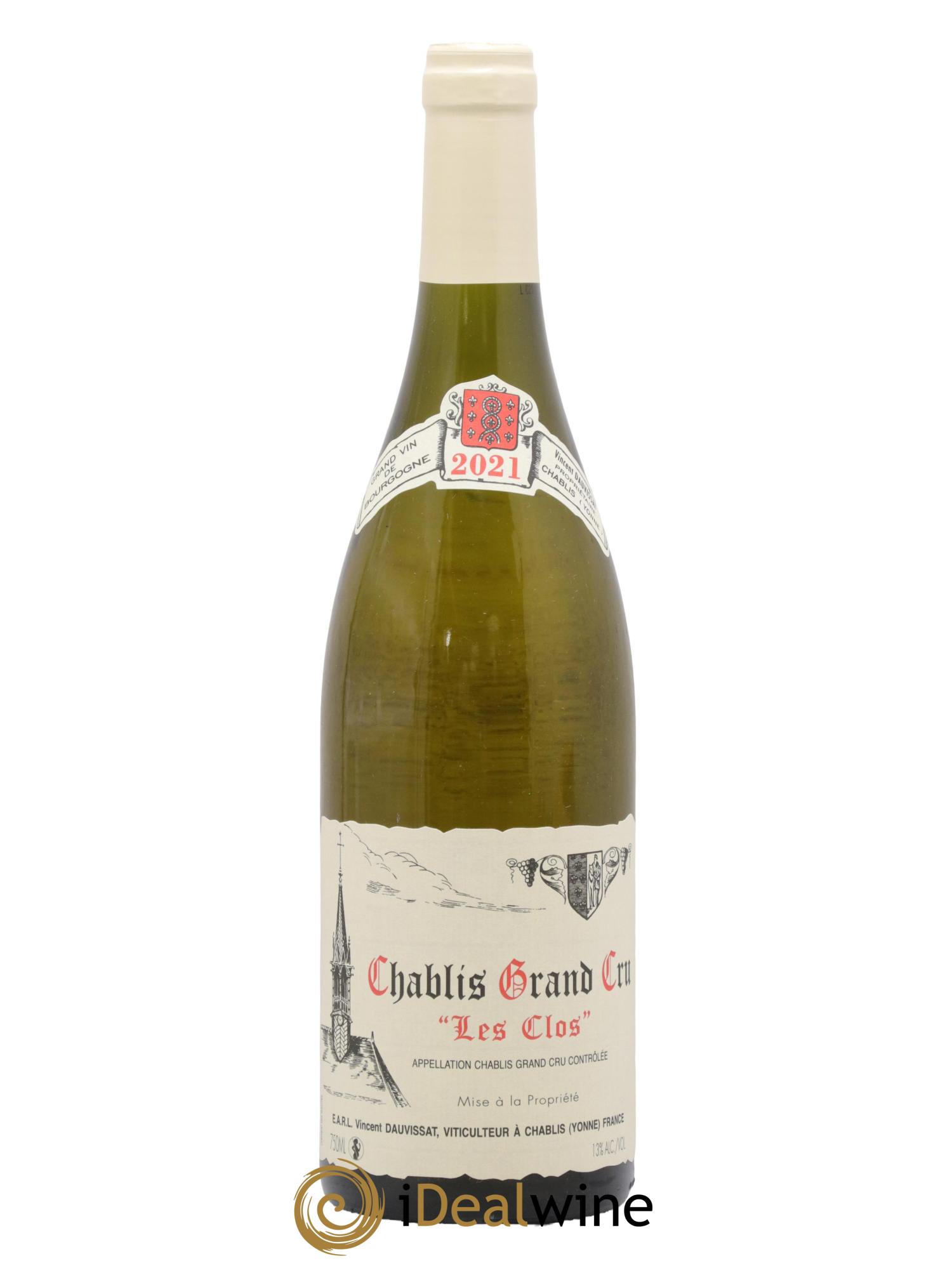 Chablis Grand Cru Les Clos Vincent Dauvissat (Domaine) 2021 - Lot of 1 bottle - 0